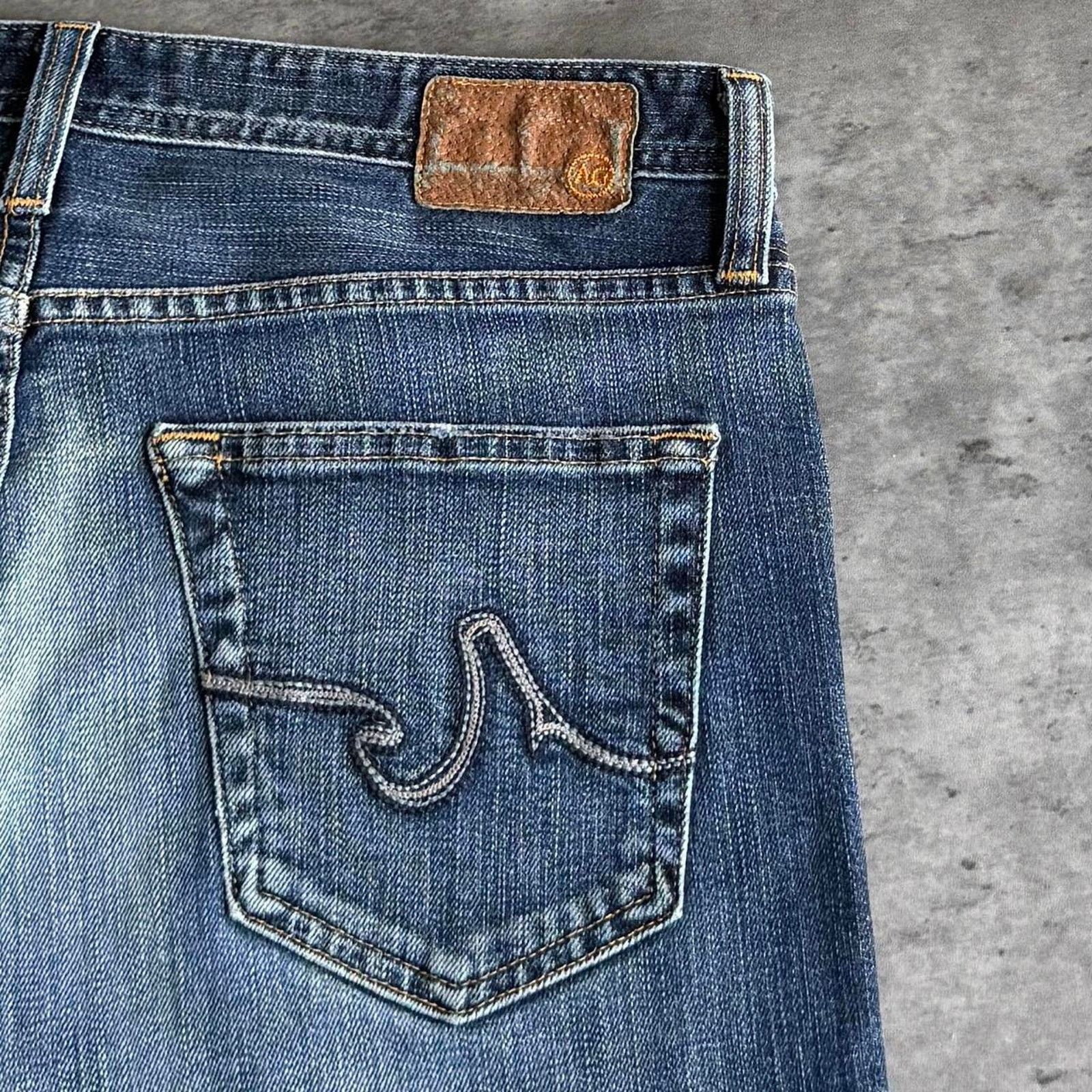 AG Adriano Goldschmied × Vintage Vintage Y2K Adriano Goldschmied Embroidered USA Made Jeans Size US 31 - 3 Thumbnail