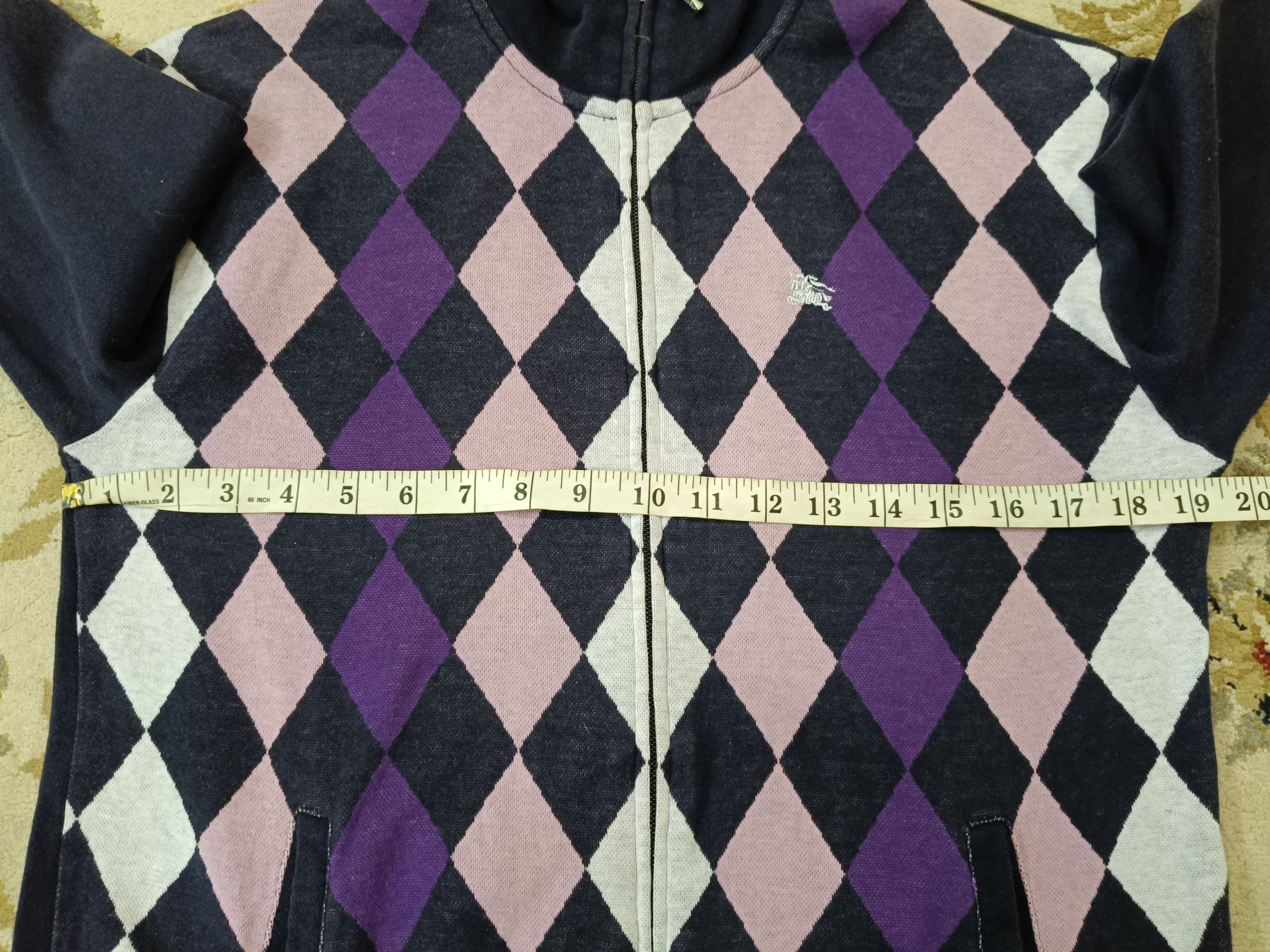 Burberry Burberry Argyle Knit Jacket Size US L / EU 52-54 / 3 - 9 Thumbnail