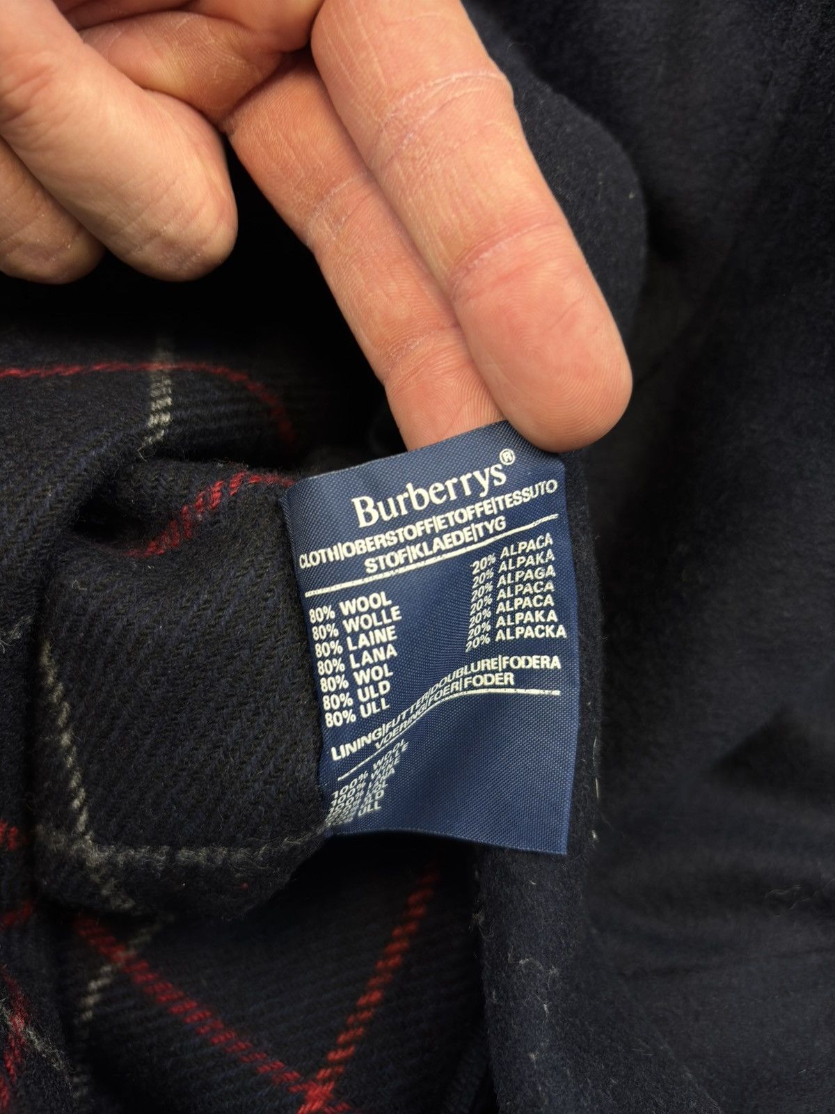 Burberry × Vintage Vintage Burberrys Casual Jacket Zip Quality Wool Alpaca 90s Size US M / EU 48-50 / 2 - 4 Thumbnail