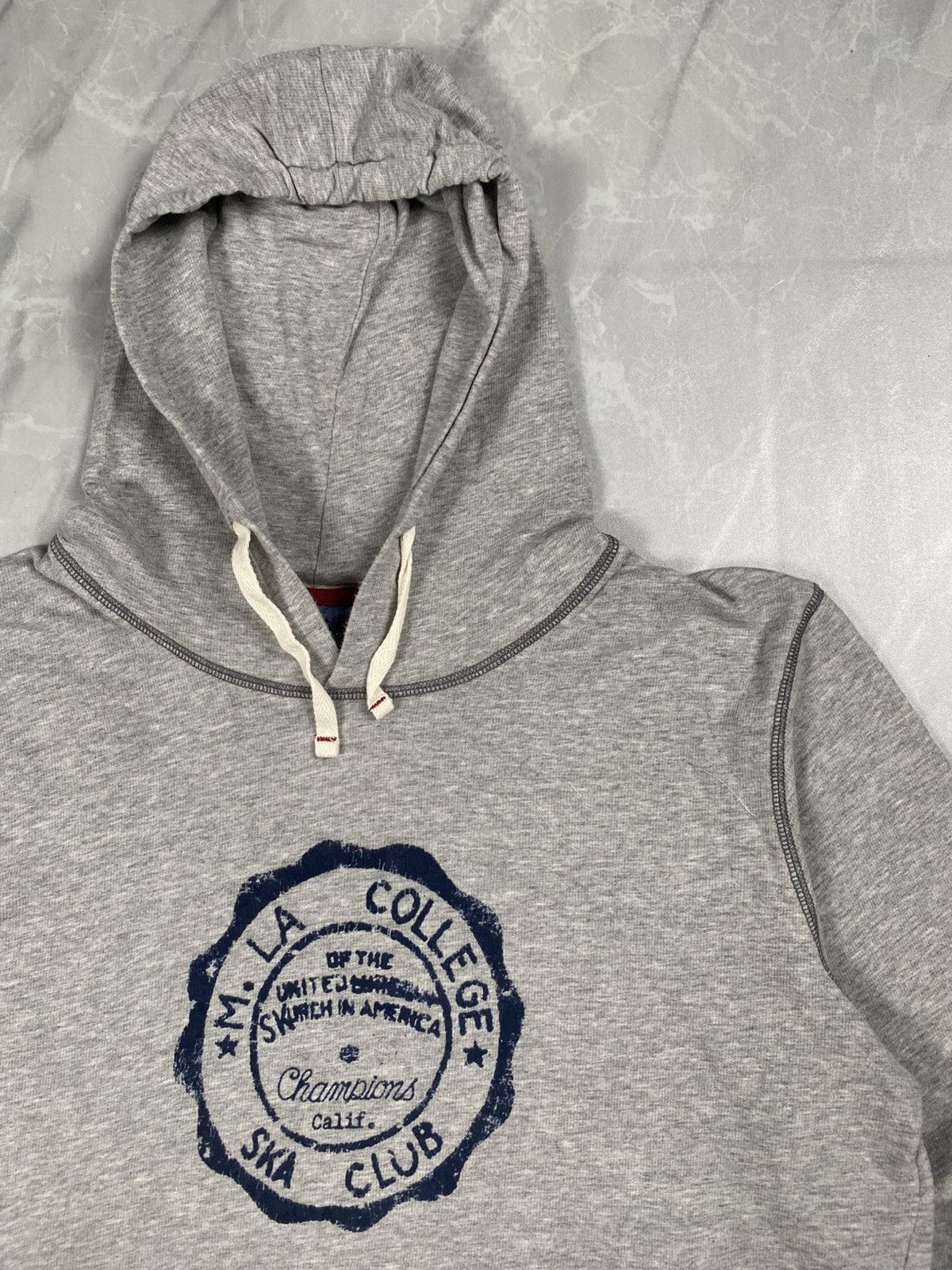 Japanese Brand Malibu Native Blue Ska Club M.LA College Pullover Size US M / EU 48-50 / 2 - 2 Thumbnail