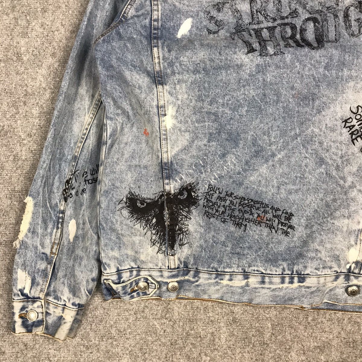 Japanese Brand × Zara ZARA DISTRESSED PUNK BUTTON JACKET Size US L / EU 52-54 / 3 - 8 Thumbnail