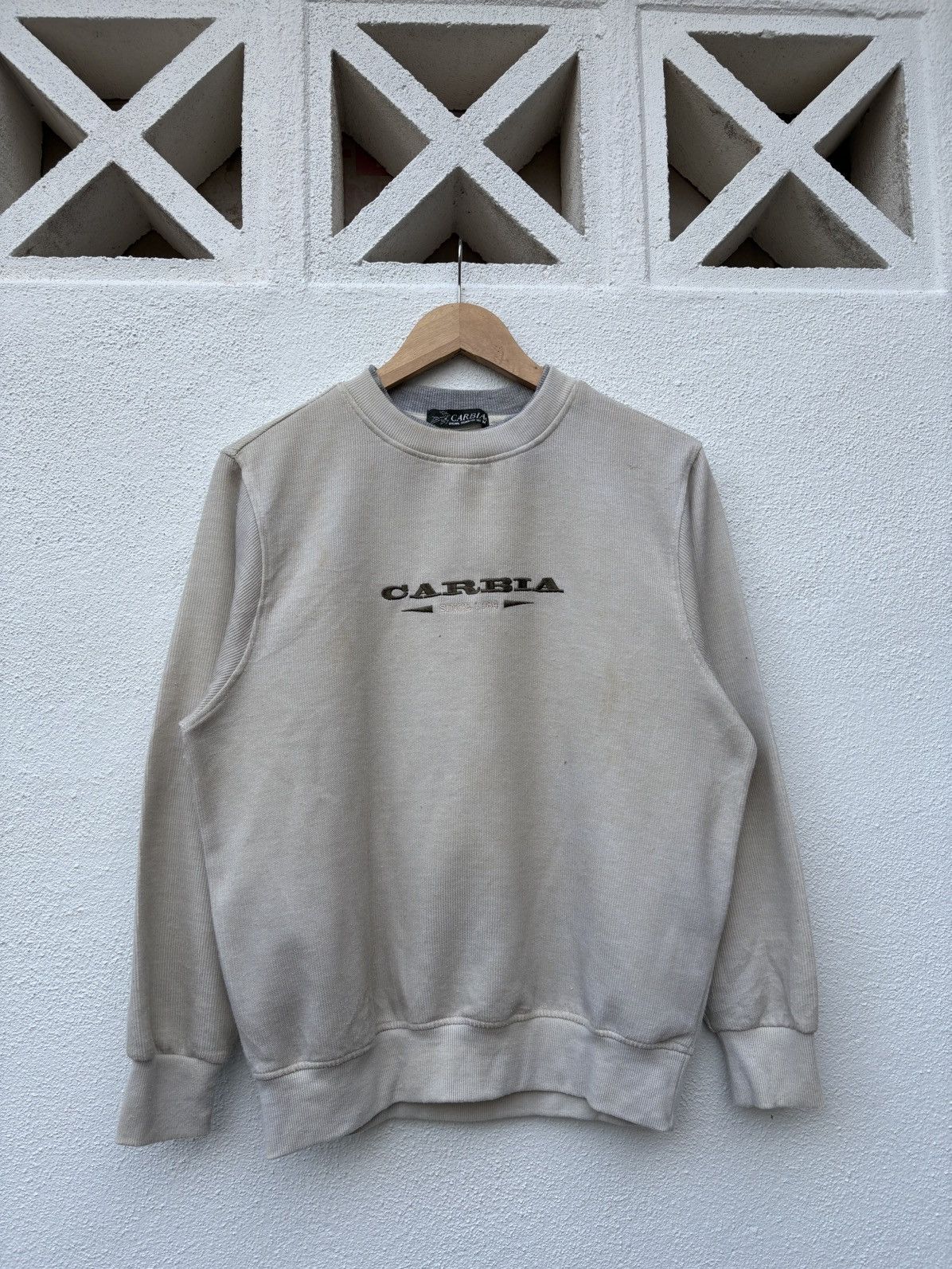 Japanese Brand Vintage 90s Sports Embroidered Carbia Big Logo Sweatshirt Size US M / EU 48-50 / 2 - 1 Thumbnail