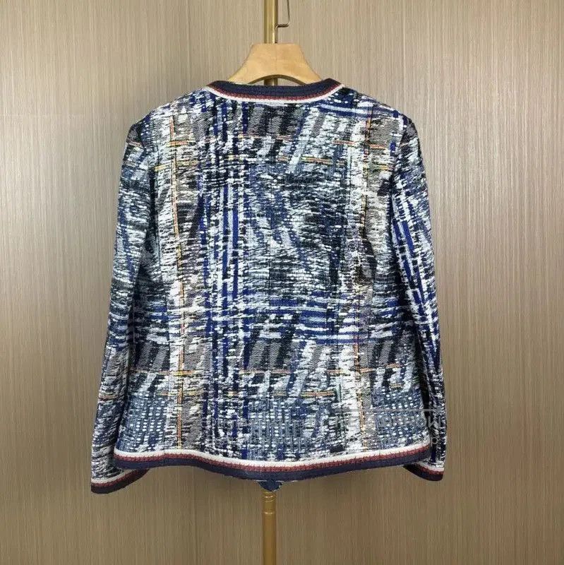 Chanel Chanel Color-Block Acrylic Women's Cardigan . Size L / US 10 / IT 46 - 2 Thumbnail