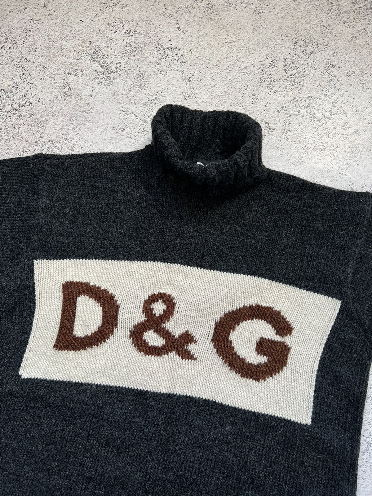 Dolce & Gabbana Dolce & Gabbana Vintage Logo Wool Turtleneck Sweater Size US M / EU 48-50 / 2 - 4 Thumbnail