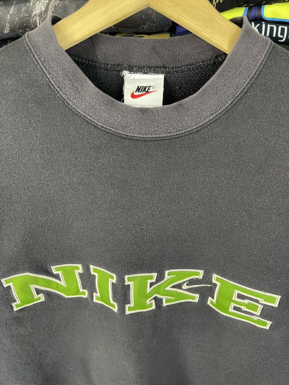 Nike Vintage 90's Nike Embroidered Spell-out Logo Sweatshirt Size US XL / EU 56 / 4 - 5 Thumbnail