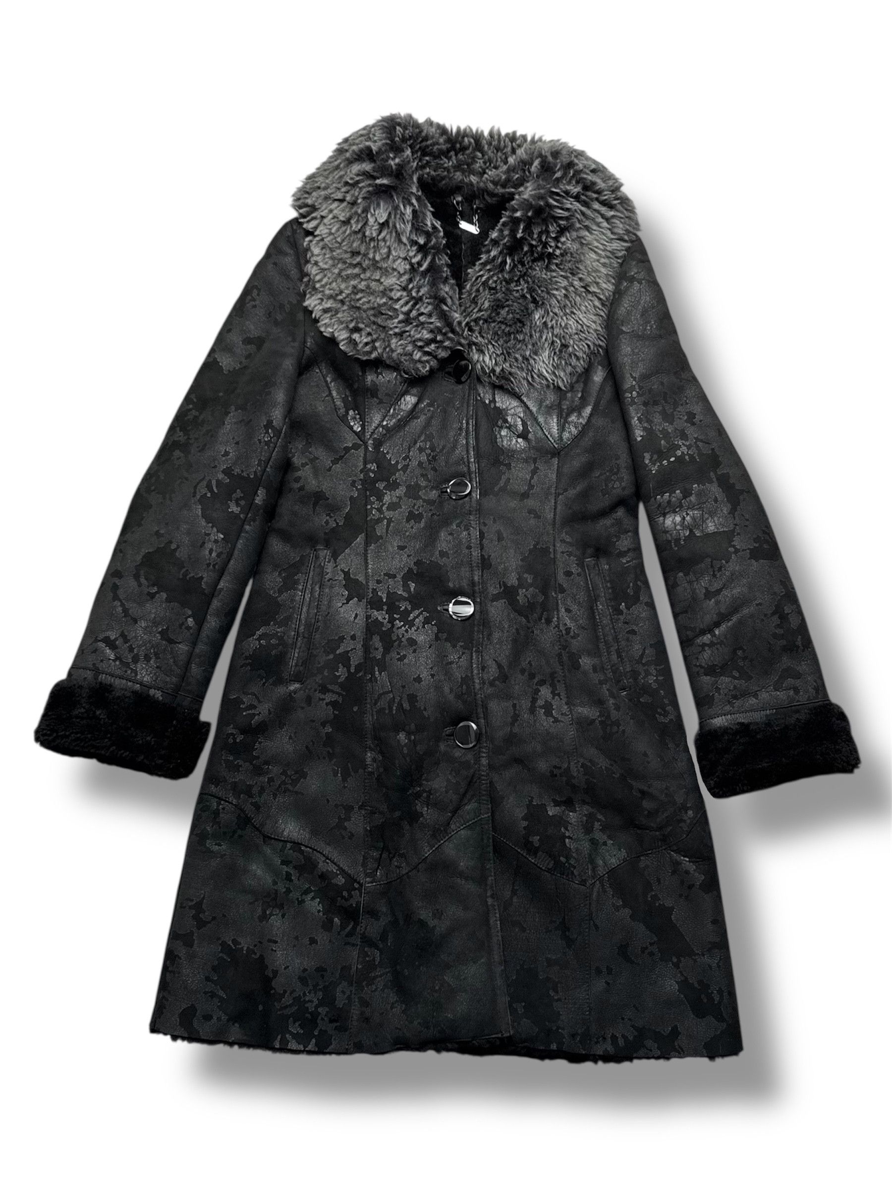 Vintage Y2K Real Sheepskin Coat(V374) Size S / US 4 / IT 40 - 1 Thumbnail