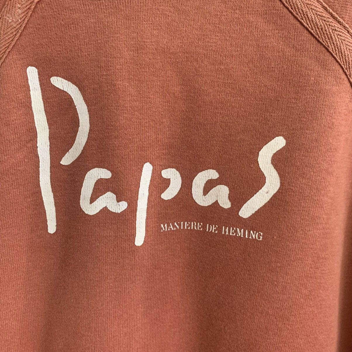 Vintage Vintage Orange Papas Sweatshirt Large Size US L / EU 52-54 / 3 - 4 Thumbnail