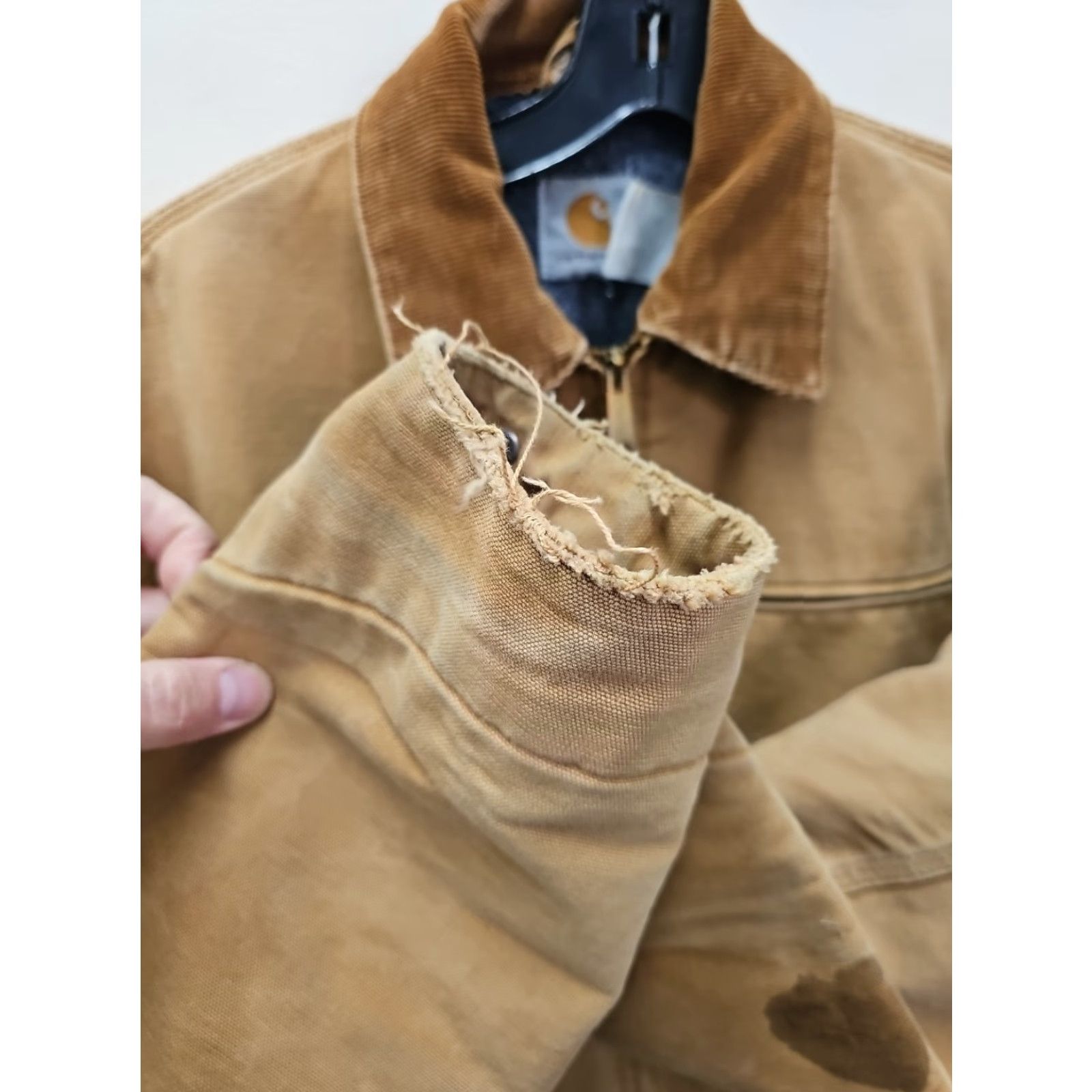 Carhartt VINTAGE Carhartt Jacket Shoulder? No - Use accurate: Carhartt J97 Jacket Mens 90s Workwear Brown L/XL Blanket Lined Distressed Faded USA Size US M / EU 48-50 / 2 - 7 Thumbnail