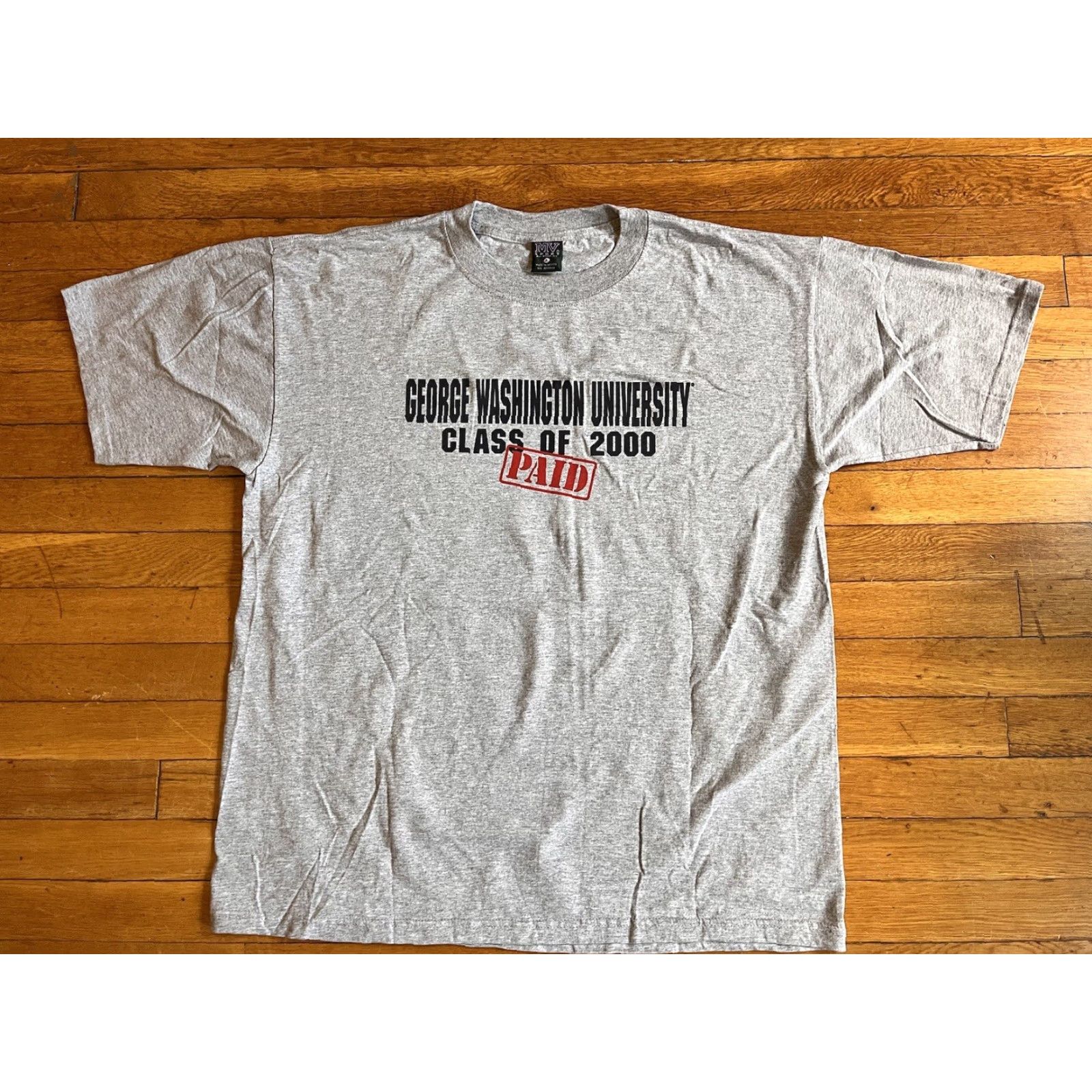 George VINTAGE MV Sport George Washington University Class Of 2000 Shirt Men’s XL Grey T-Shirt Size US XL / EU 56 / 4 - 2 Thumbnail
