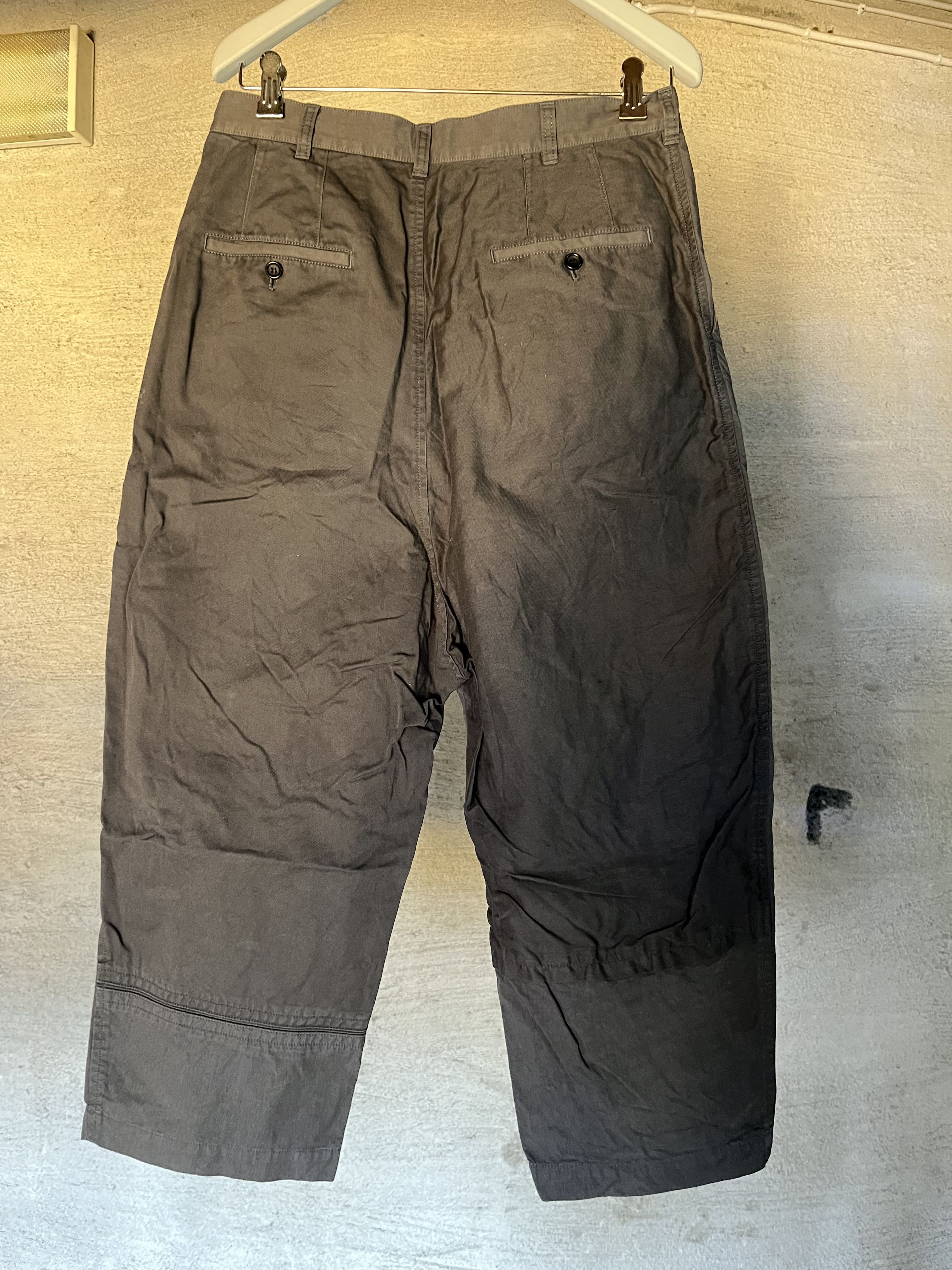 Comme des Garcons Wide Cropped Cotton Linen Trousers Size US 32 / EU 48 - 2 Thumbnail