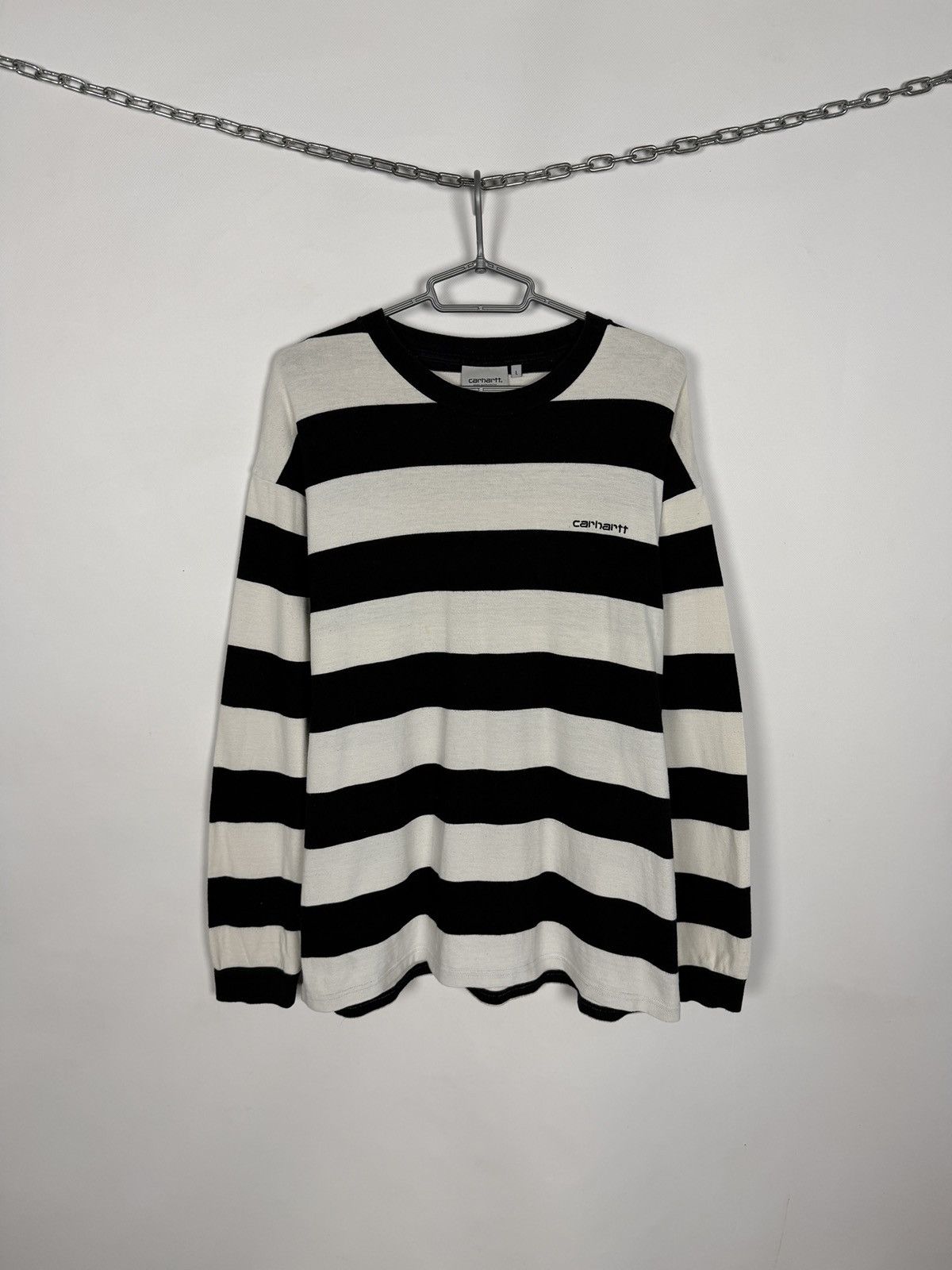 Carhartt Carhartt Long Sleeve Roslyn Striped Pullover Vintage Size L Size US L / EU 52-54 / 3 - 1 Thumbnail