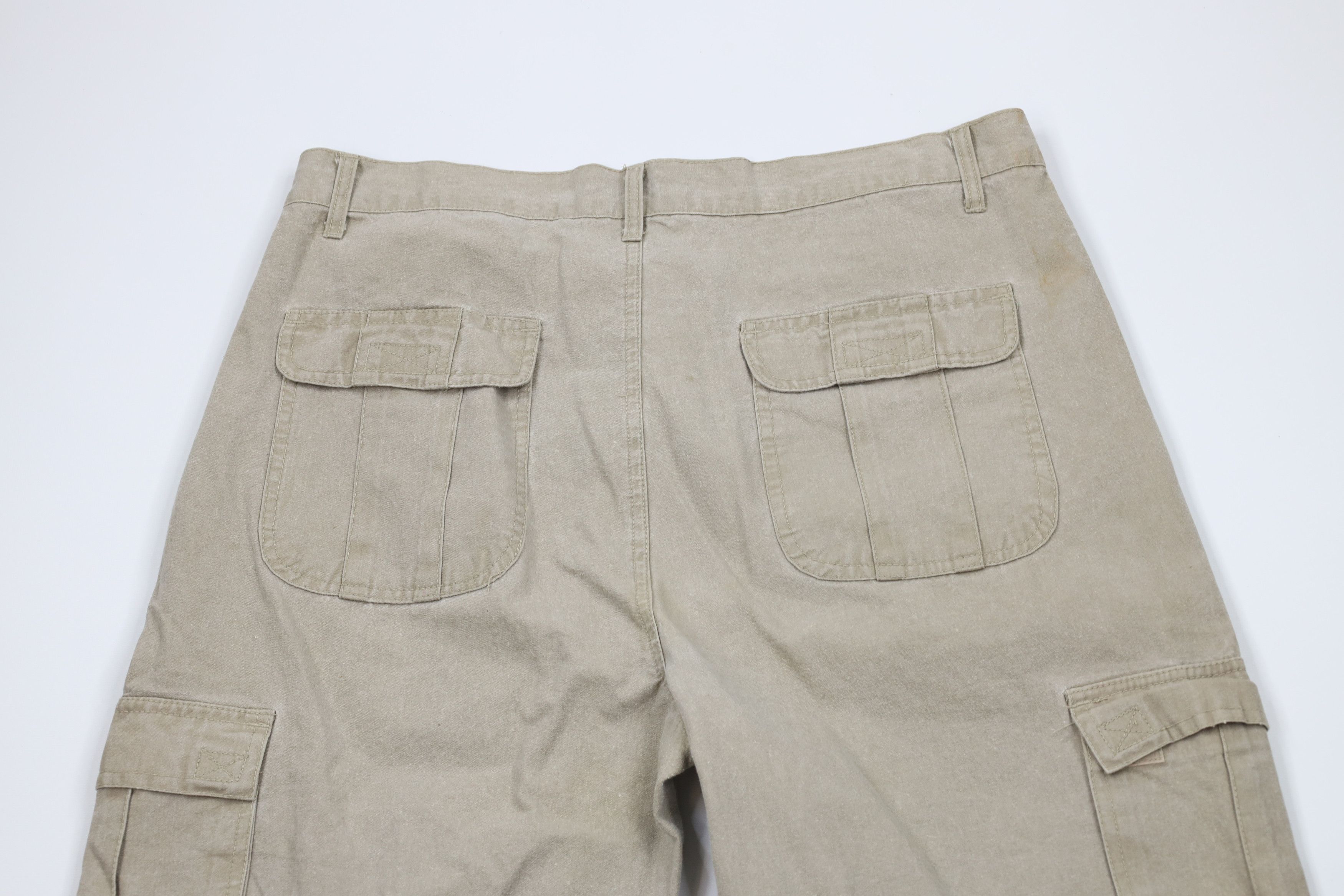 Vintage Vintage 90s Streetwear Stonewash Double Knee Cargo Pants Size US 34 / EU 50 - 12 Thumbnail