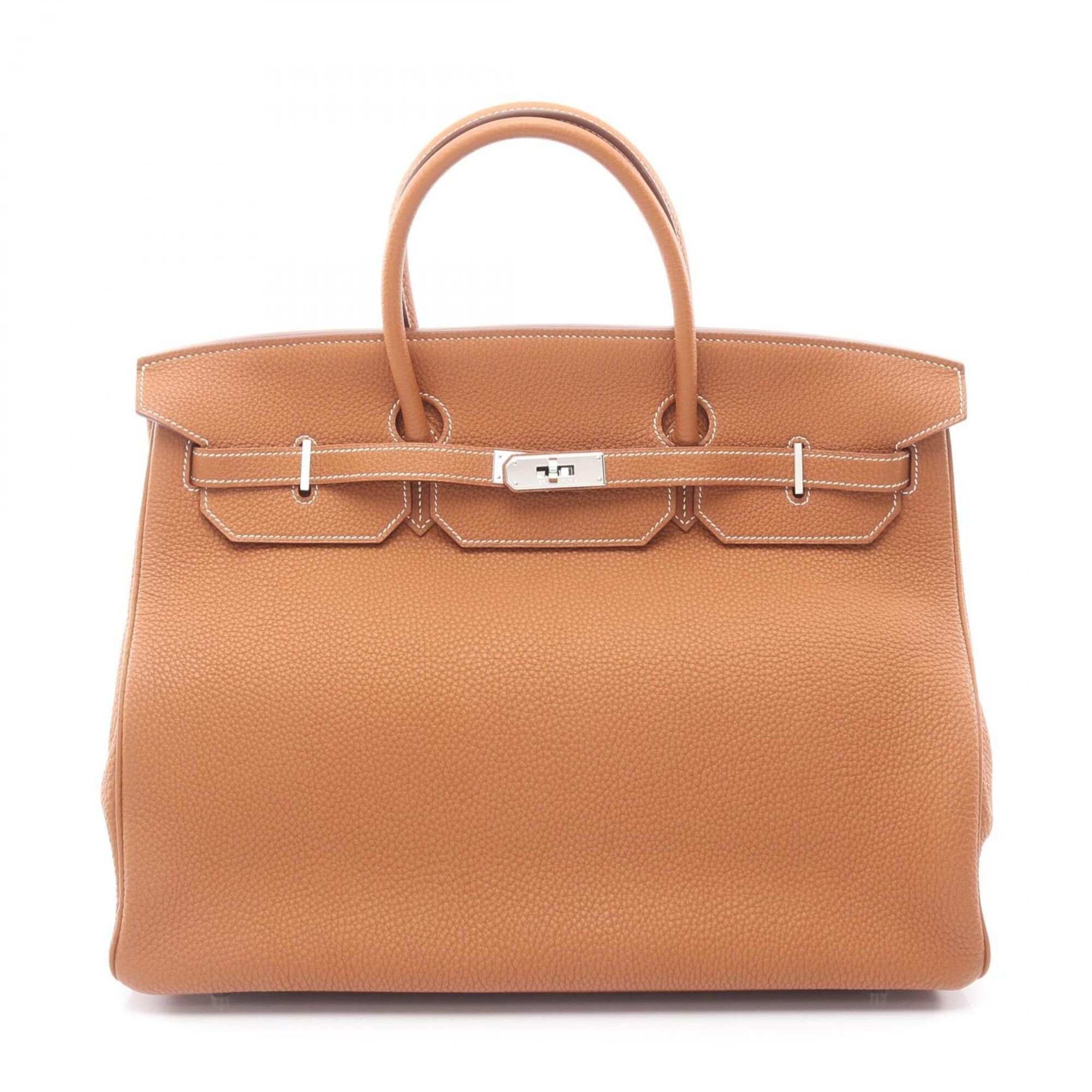 Hermes Hermes Birkin 40 Handbag, Leather, Togo Women's, Brown Size ONE SIZE - 1 Thumbnail
