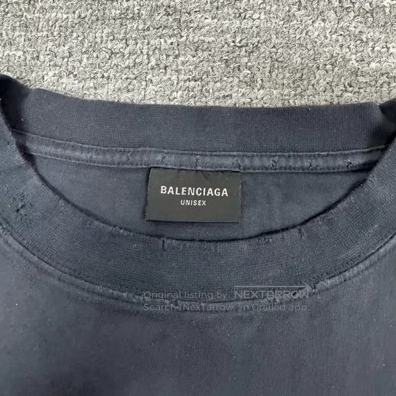 Balenciaga Balenciaga Golden Sand Shiny Print Round Neck Short Sleeve Size US XL / EU 56 / 4 - 5 Thumbnail