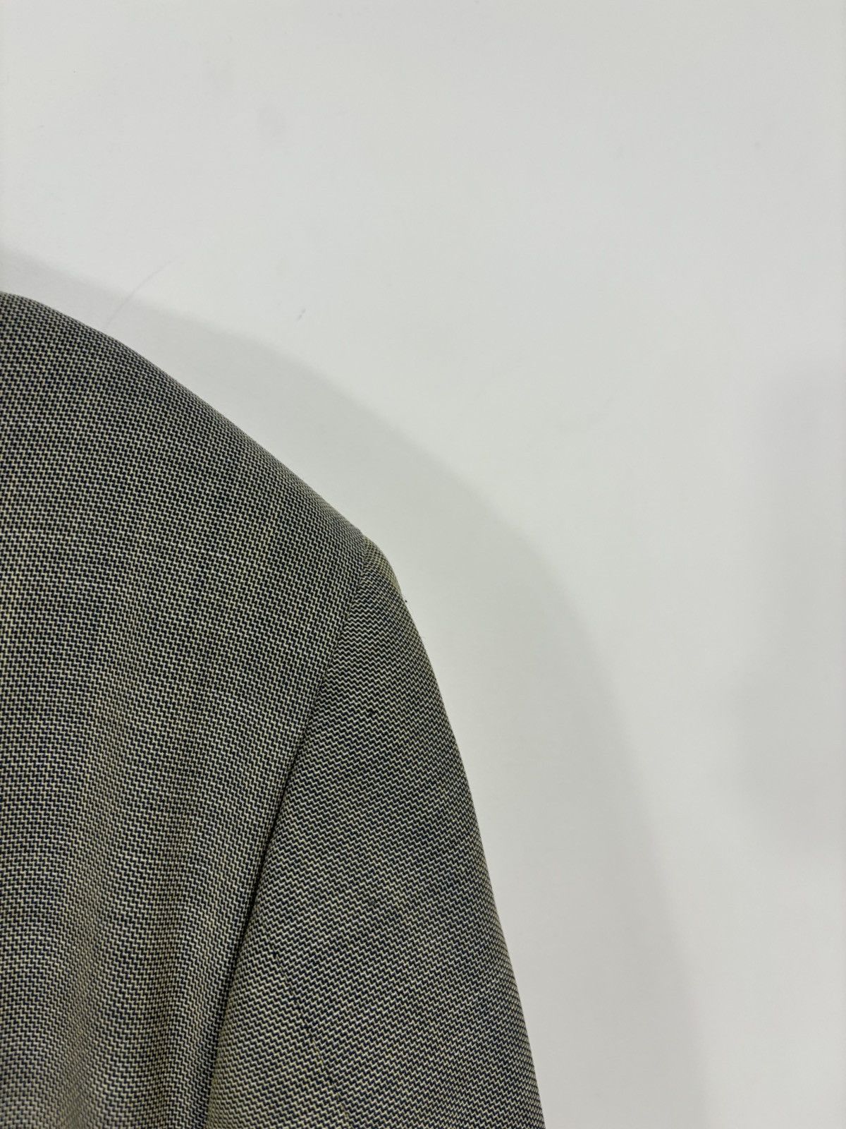Canali Canali Proposta Olive Green Houndstooth Wool Blazer Jacket Size 48R - 20 Thumbnail