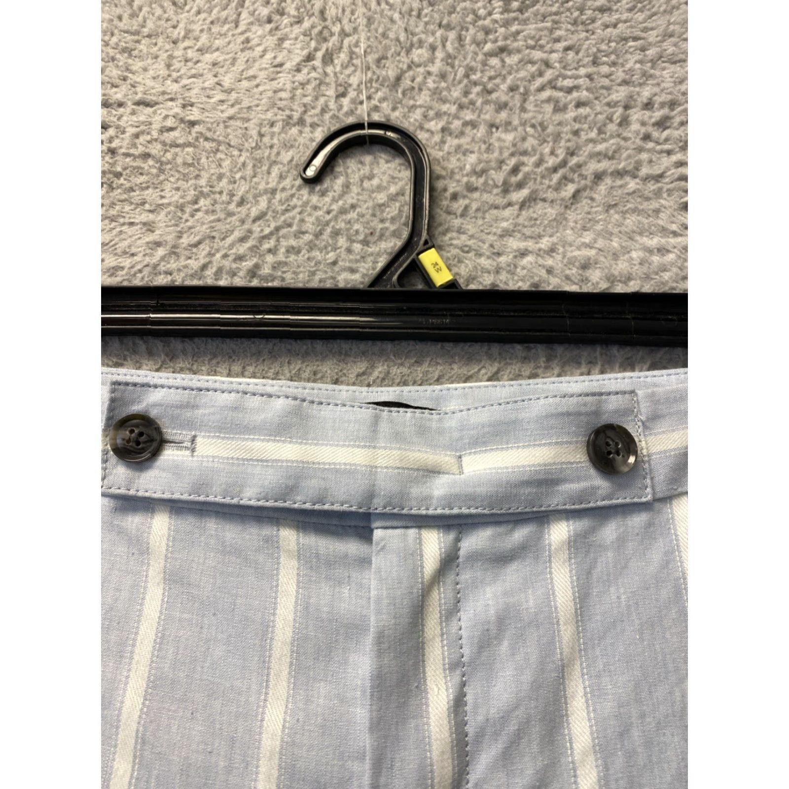 Banana Republic Vintage Banana Republic Linen Blend Pants Women Size 6 Striped Blue White Casual Dress Size 28" / US 6 / IT 42 - 3 Thumbnail