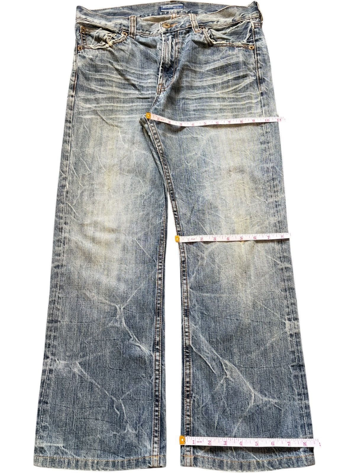 Ksubi Vintage Japanese Brand Faded Crack Wash Distress Jeans Size US 32 / EU 48 - 8 Thumbnail