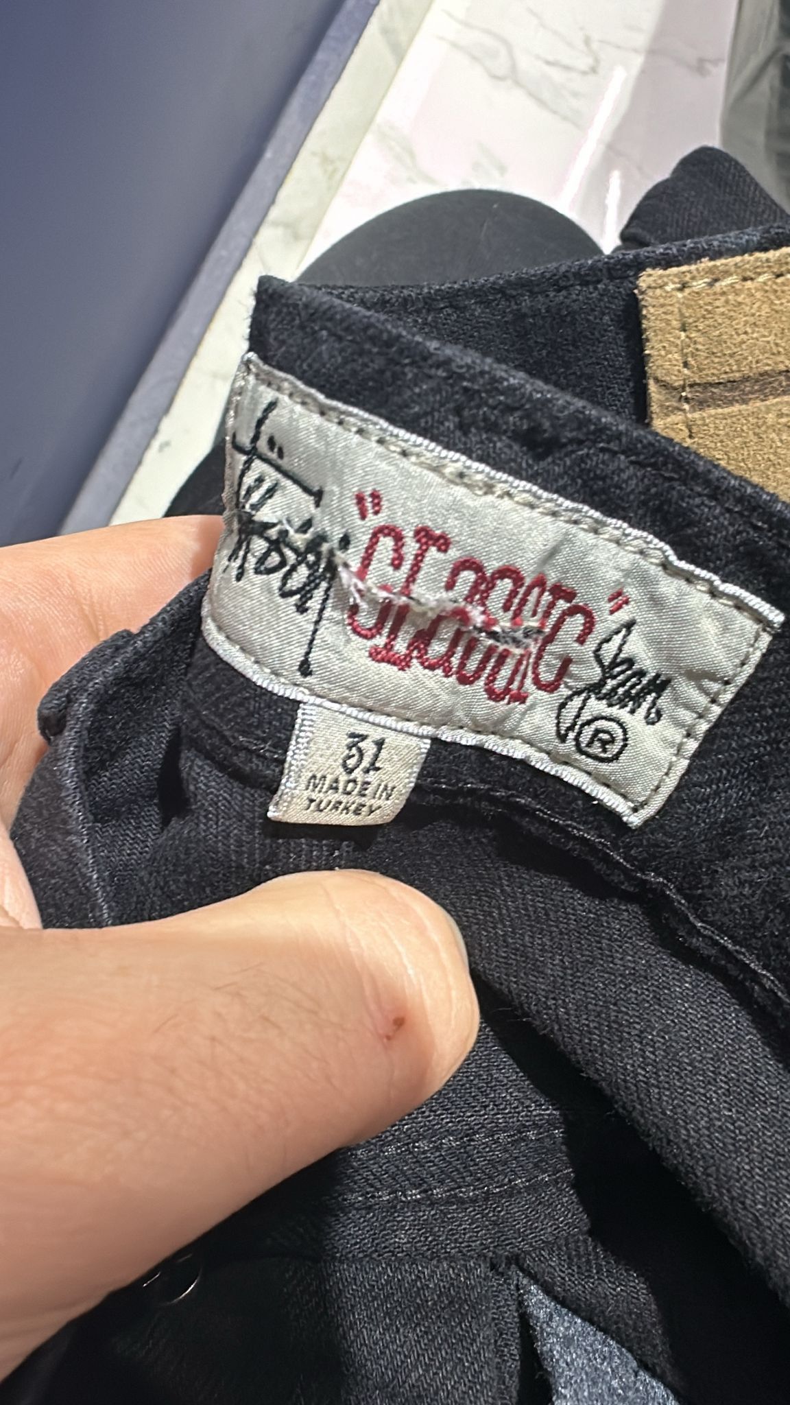 Stussy × Vintage Stüssy Classic Jean Black Size 31 Size US 31 - 7 Thumbnail
