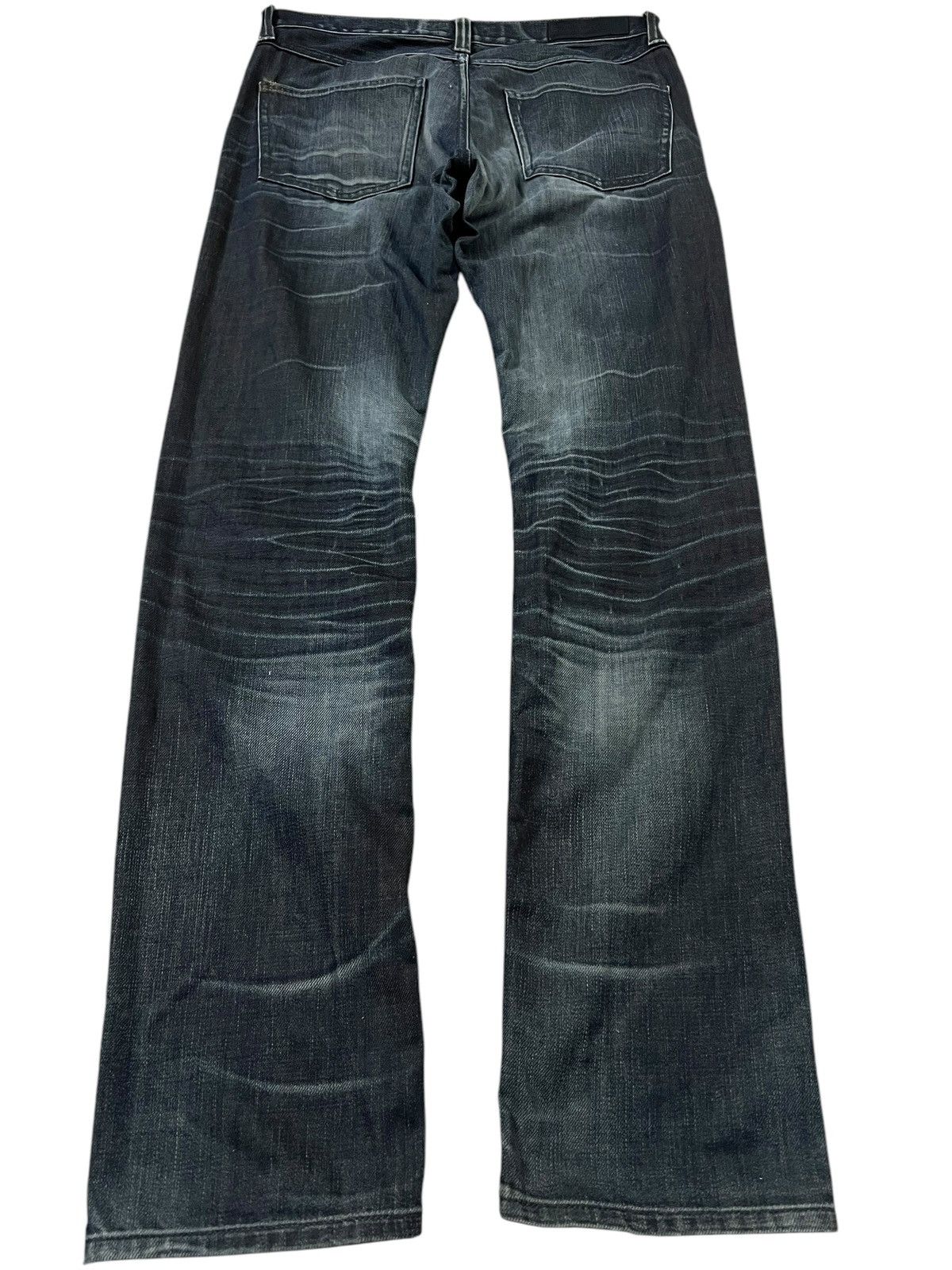 If Six Was Nine × Le Grande Bleu (L.G.B.) × Seditionaries BACK NUMBER BLACK LABEL CLAWMARK DENIM JEANS PUNK Size US 31 - 2 Thumbnail