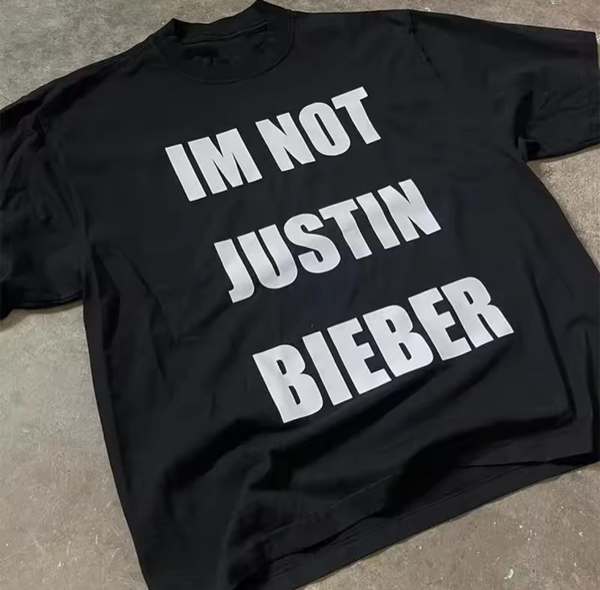 Other Emo Y2K Im not Justin Letter Trendy Fans T-Shirt Size US XL / EU 56 / 4 - 2 Thumbnail