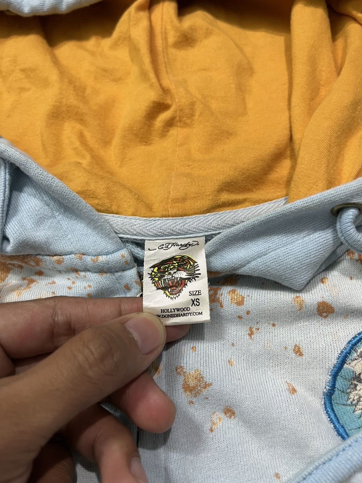 Ed Hardy Vintage y2k ed hardy patch embroidery blue sea hoodie Size US XS / EU 42 / 0 - 7 Thumbnail
