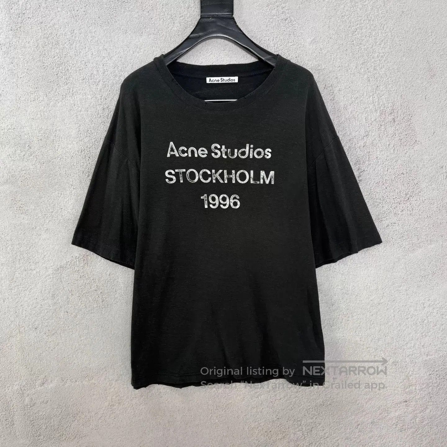 Acne Studios Black Stockholm 1996 Graphic Short Sleeve Shirt. Size US XL / EU 56 / 4 - 1 Thumbnail