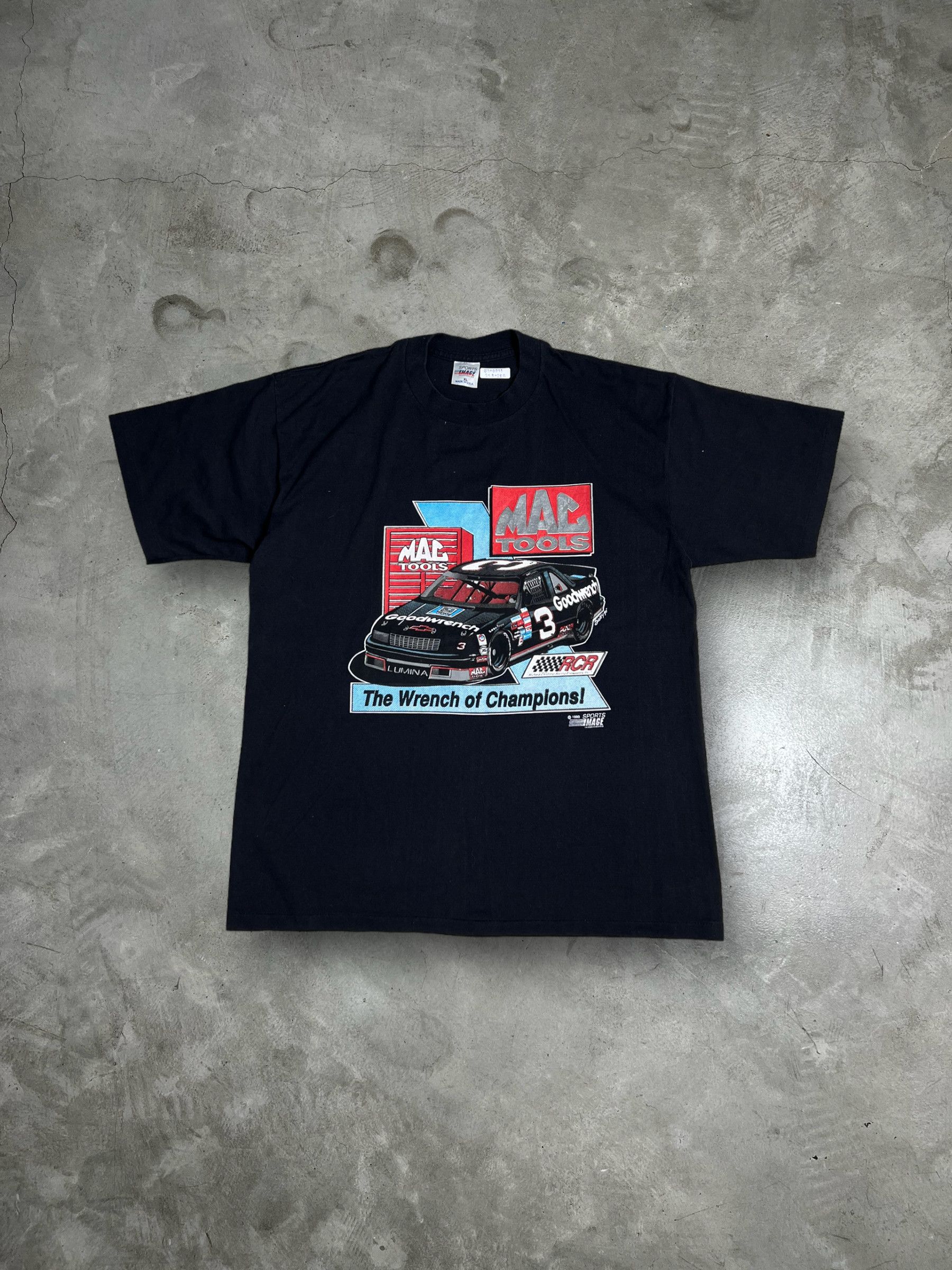 NASCAR Vintage 90s NASCAR Mac Tools Sponsor Art Tee (XL) GTMD915 Size US XL / EU 56 / 4 - 1 Thumbnail