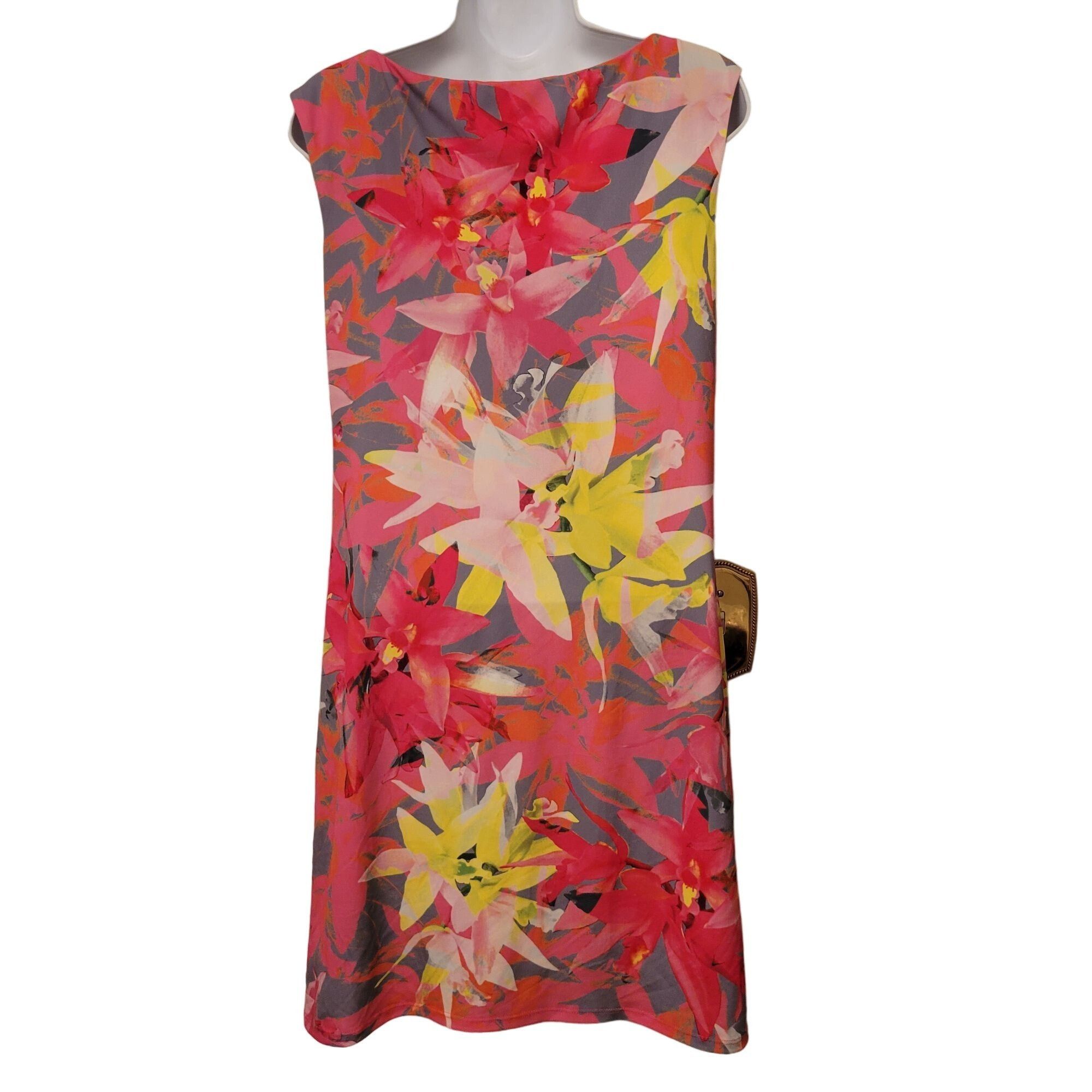 Trina Turk Trina Turk Floral Sheath Sleeveless Dress M Tropical FELANA Size M / US 6-8 / IT 42-44 - 3 Thumbnail