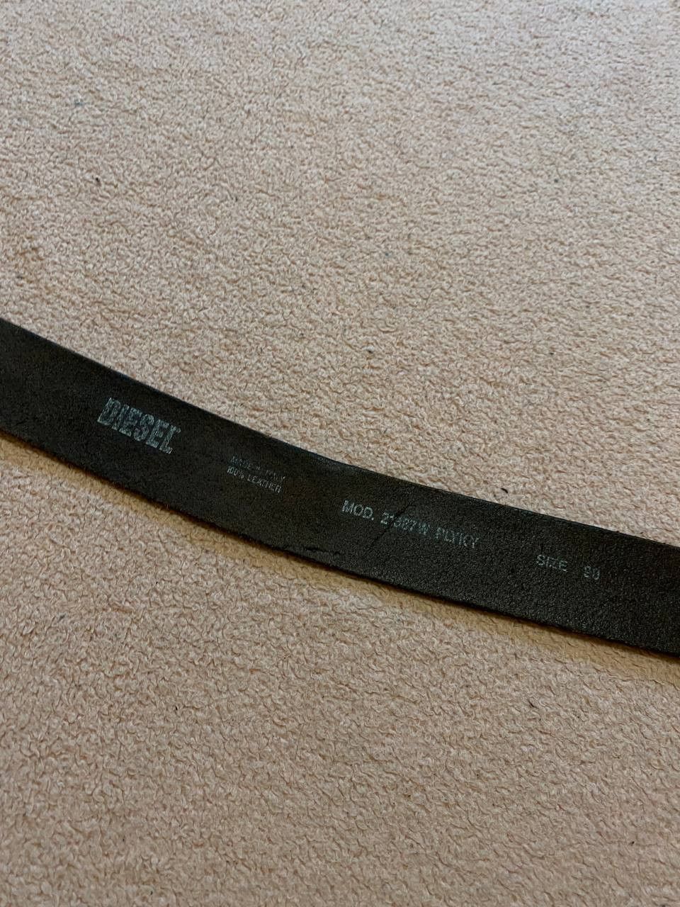 Diesel Belt black Vintage logo Diesel one size Streetwear Y2K Size ONE SIZE - 9 Thumbnail
