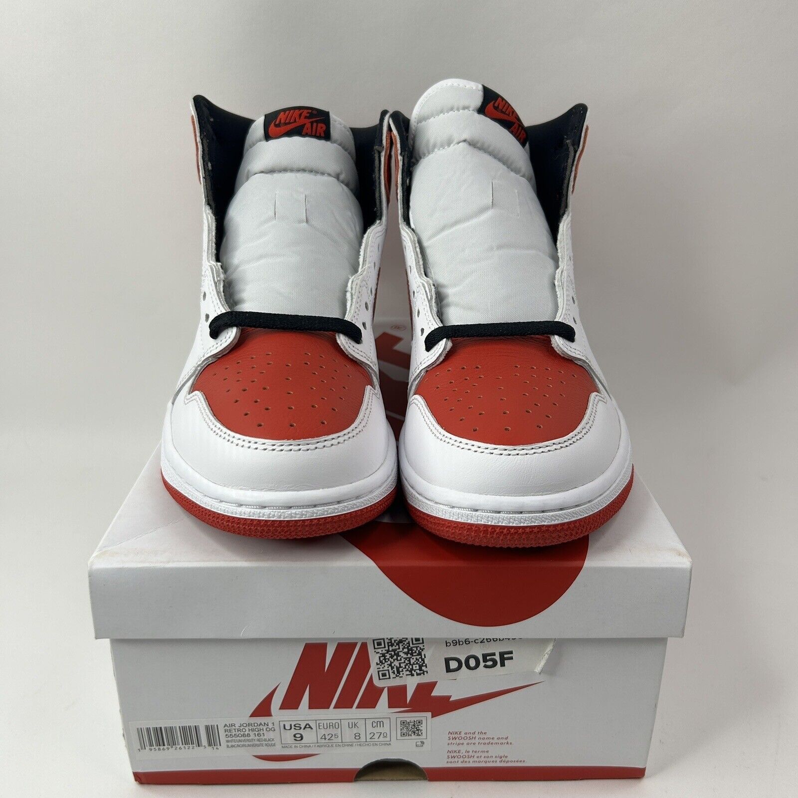 Nike Nike Air Jordan 1 Retro High OG “Heritage/White Red” 2024 Size US 9 / EU 42 - 2 Thumbnail