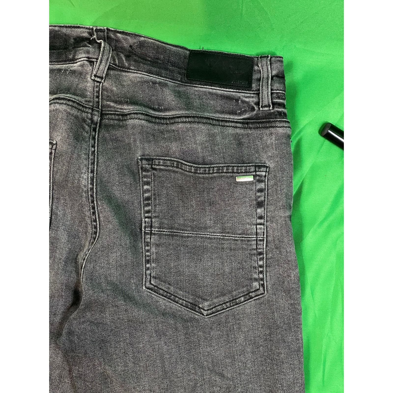 Amiri Amiri Denim Stack Light Wash Grey Jeans Size US 29 - 4 Thumbnail