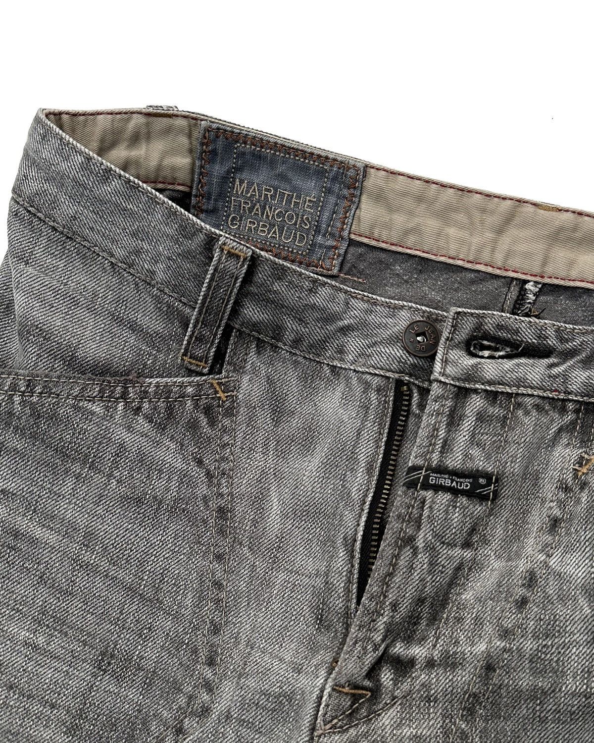 Marithe + Francois Girbaud × Vintage Marithe Francois Girbaud Biker Denim Jeans Size US 31 - 7 Thumbnail