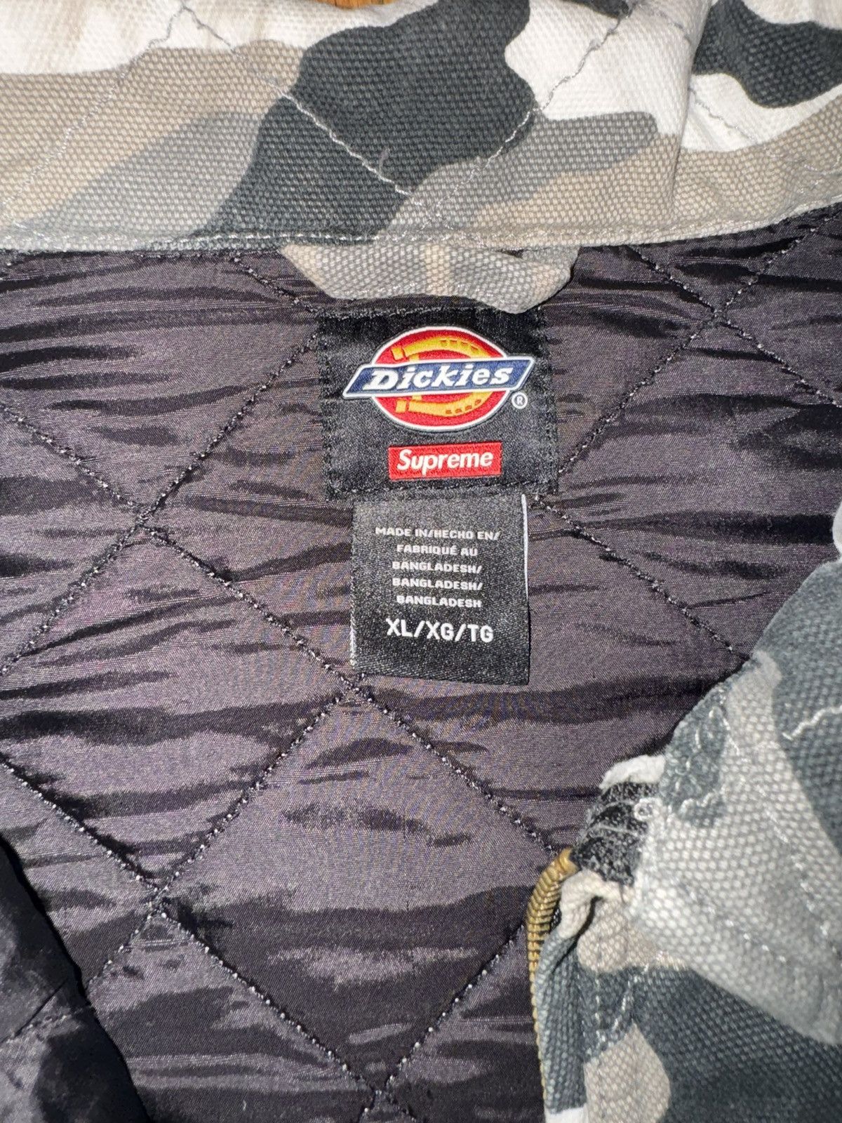 Supreme Supreme x Dickies Quilted Work Cami Jacket | Grailed