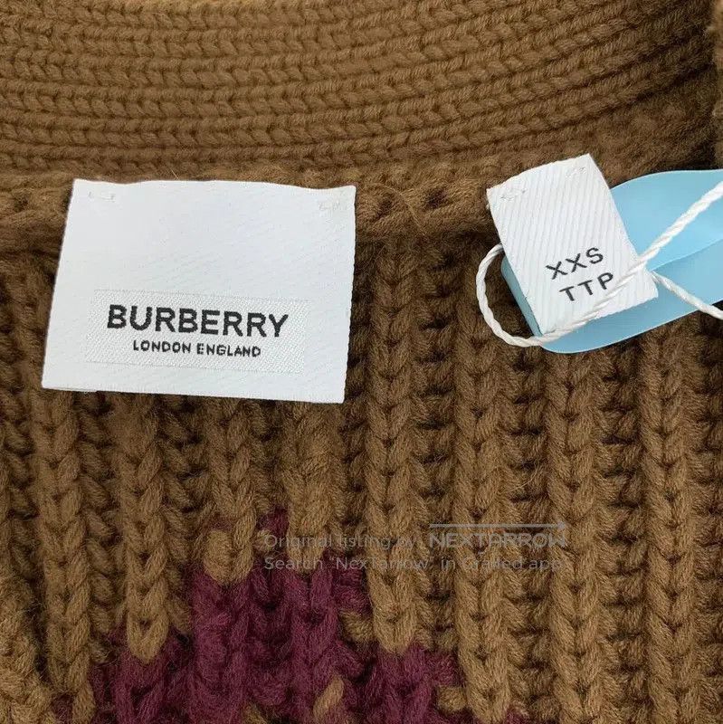 Burberry Burberry Brown Cashmere Knit Cardigan for Women. Size S / US 4 / IT 40 - 9 Thumbnail