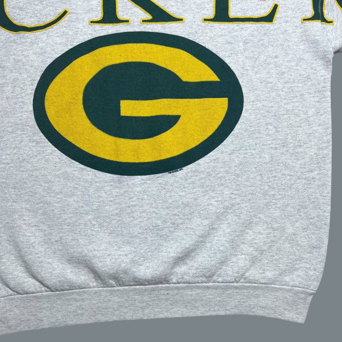 NFL × Vintage 1992 NFL Green Bay Packers Big Print 3D Spell Out Sweatshir Size US XL / EU 56 / 4 - 9 Thumbnail