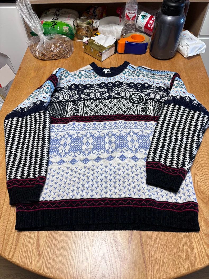 Loewe LOEWE Nordic Style Snowflake Sweater Size US S / EU 44-46 / 1 - 1 Thumbnail