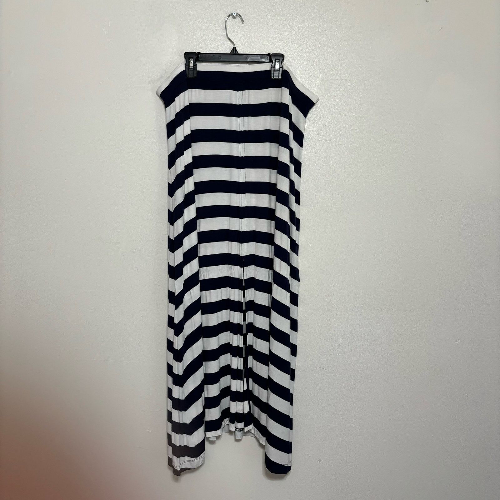 Other Design History Gray and White Striped Maxi Skirt Size XL Size 38" / US 16 / IT 52 - 1 Thumbnail