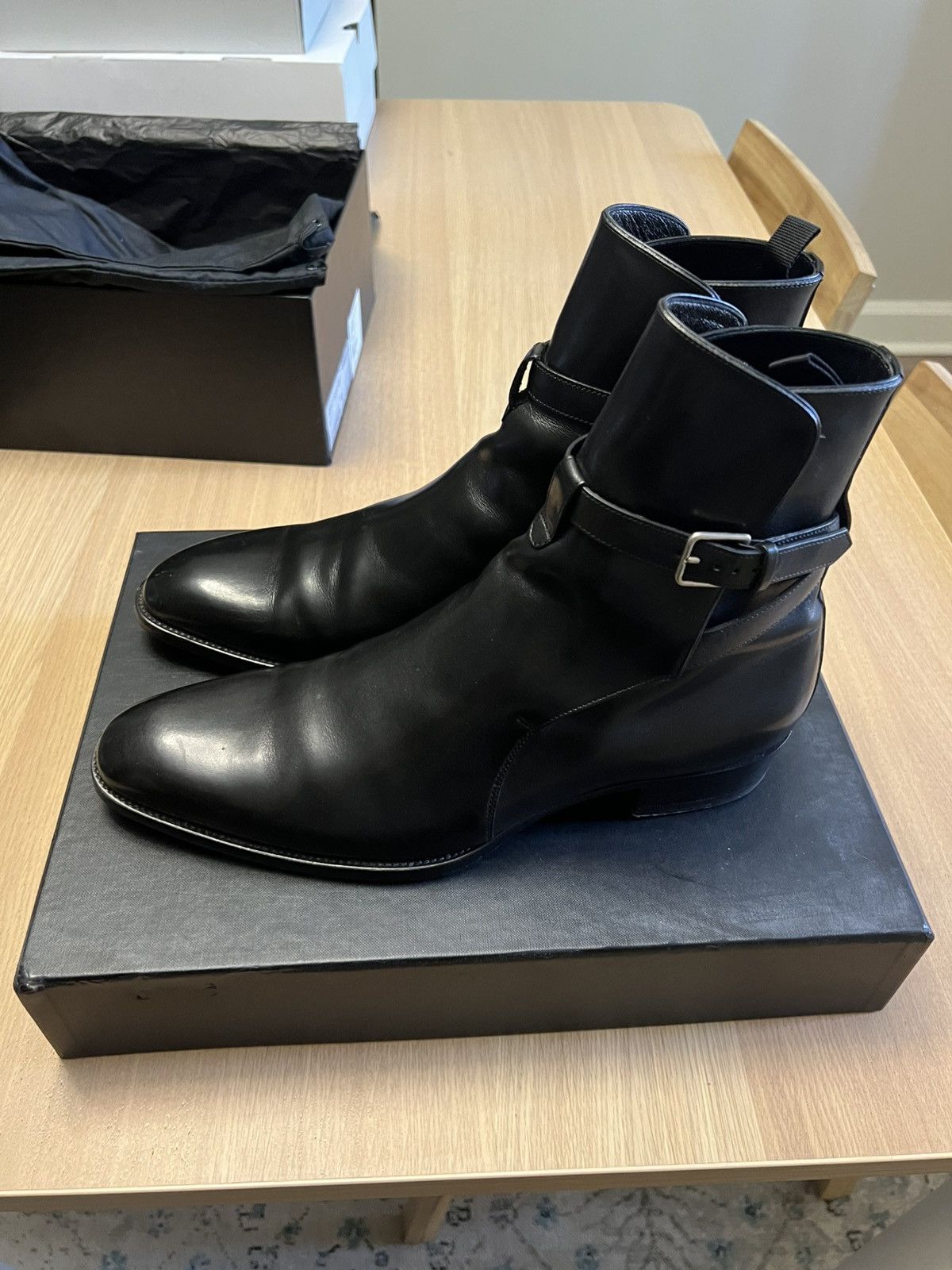 Saint Laurent Paris Saint Laurent Wyatt Black Size 43 Size US 10 / EU 43 - 3 Thumbnail