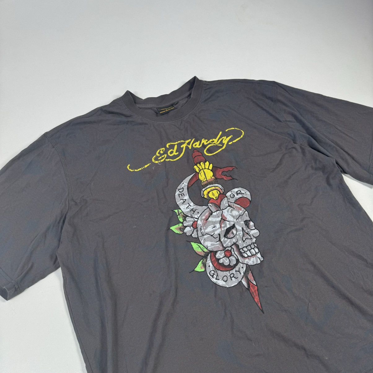 Ed Hardy vintage 90s ed hardy tshirt big logo skeleton y2k Size US XL / EU 56 / 4 - 2 Thumbnail