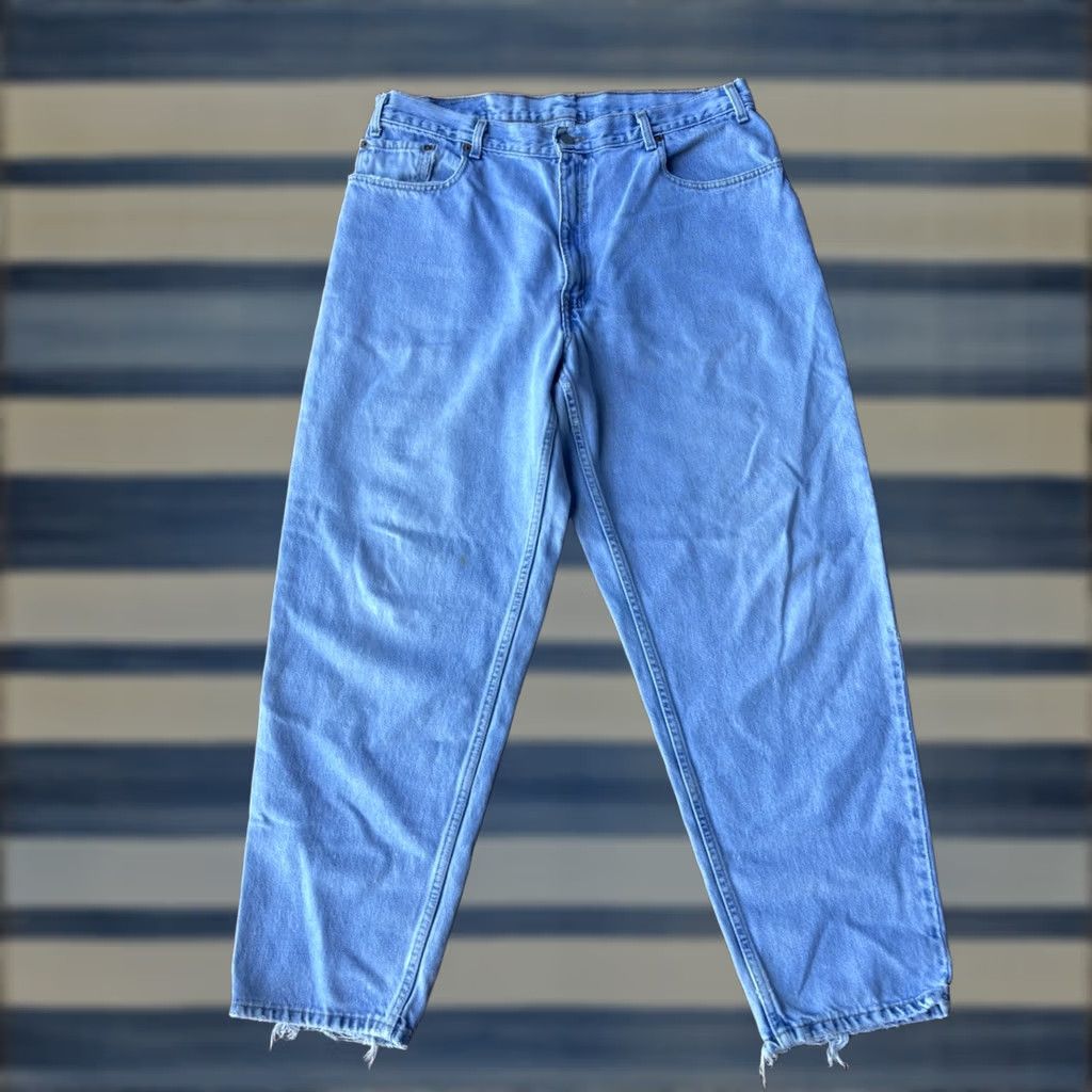 Levi's VINTAGE Levi's 560 Jeans Baggy Tapered Leg 38x30 Mens 90s Blue Denim Slim Straight Wide Leg Size US 38 / EU 54 - 1 Thumbnail