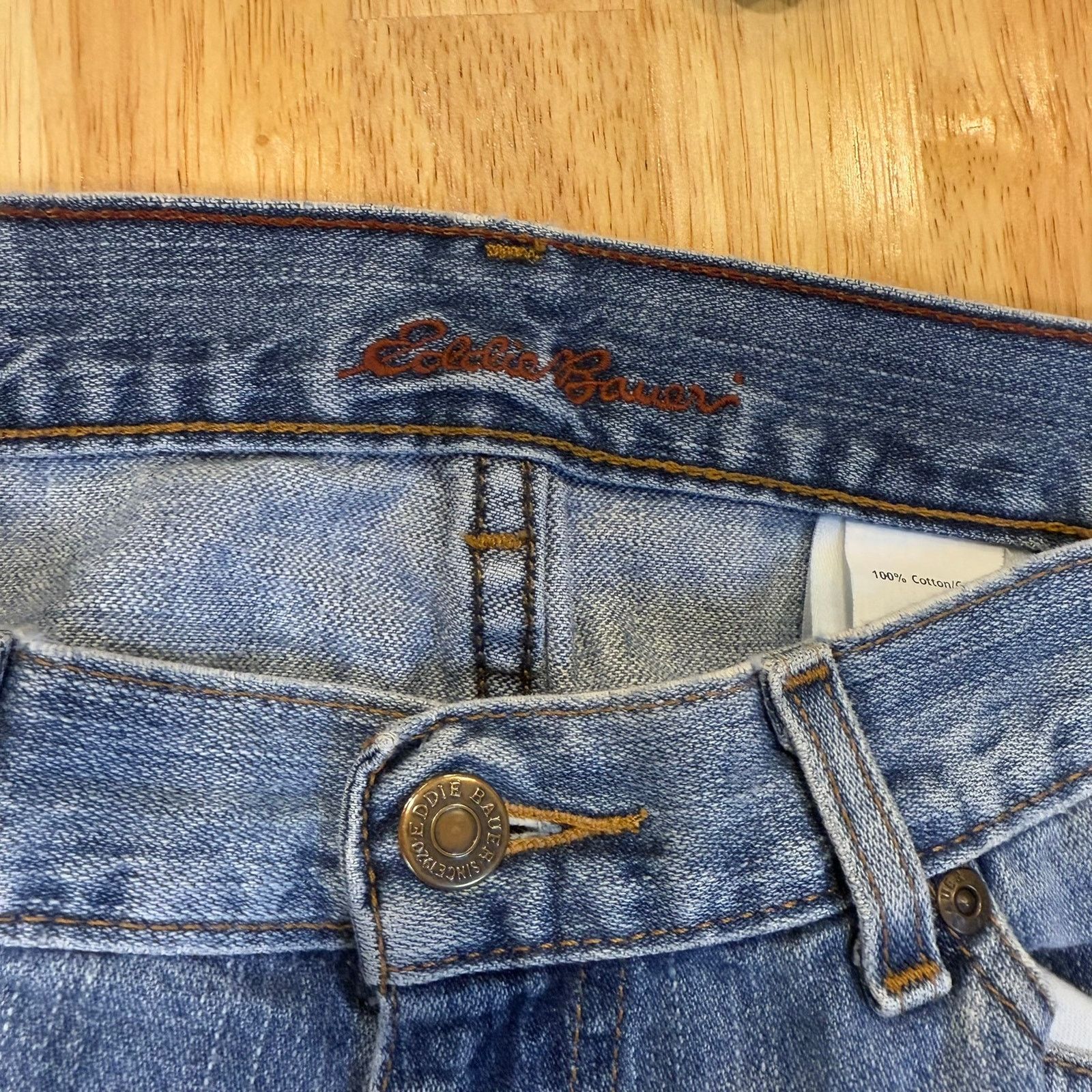 Eddie Bauer Eddie Bauer Womens Straight Fit Relaxed Jeans 8R Size 30" / US 8 / IT 44 - 4 Thumbnail