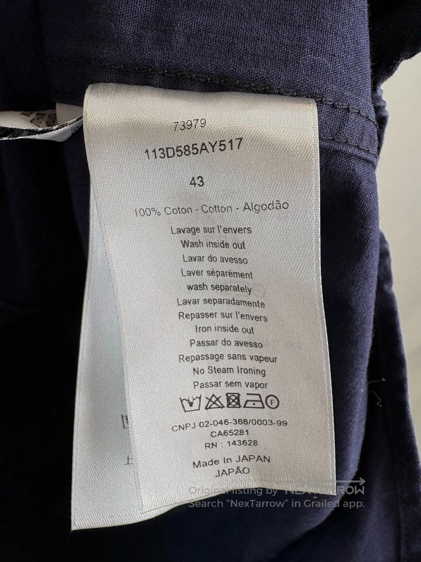 Dior DIOR Blue. Size US M / EU 48-50 / 2 - 6 Thumbnail
