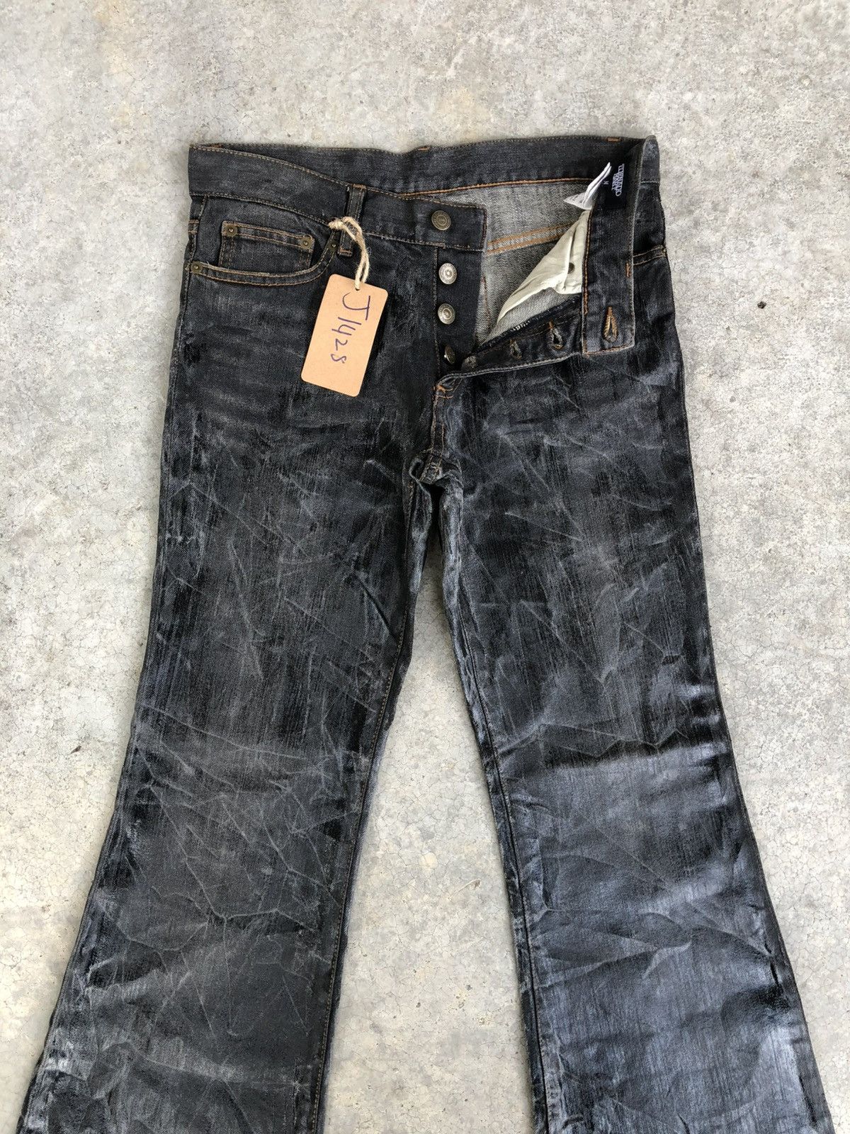 Tornado Mart Tornado Mart Flared Jeans Wax Jeans Size US 30 / EU 46 - 3 Thumbnail