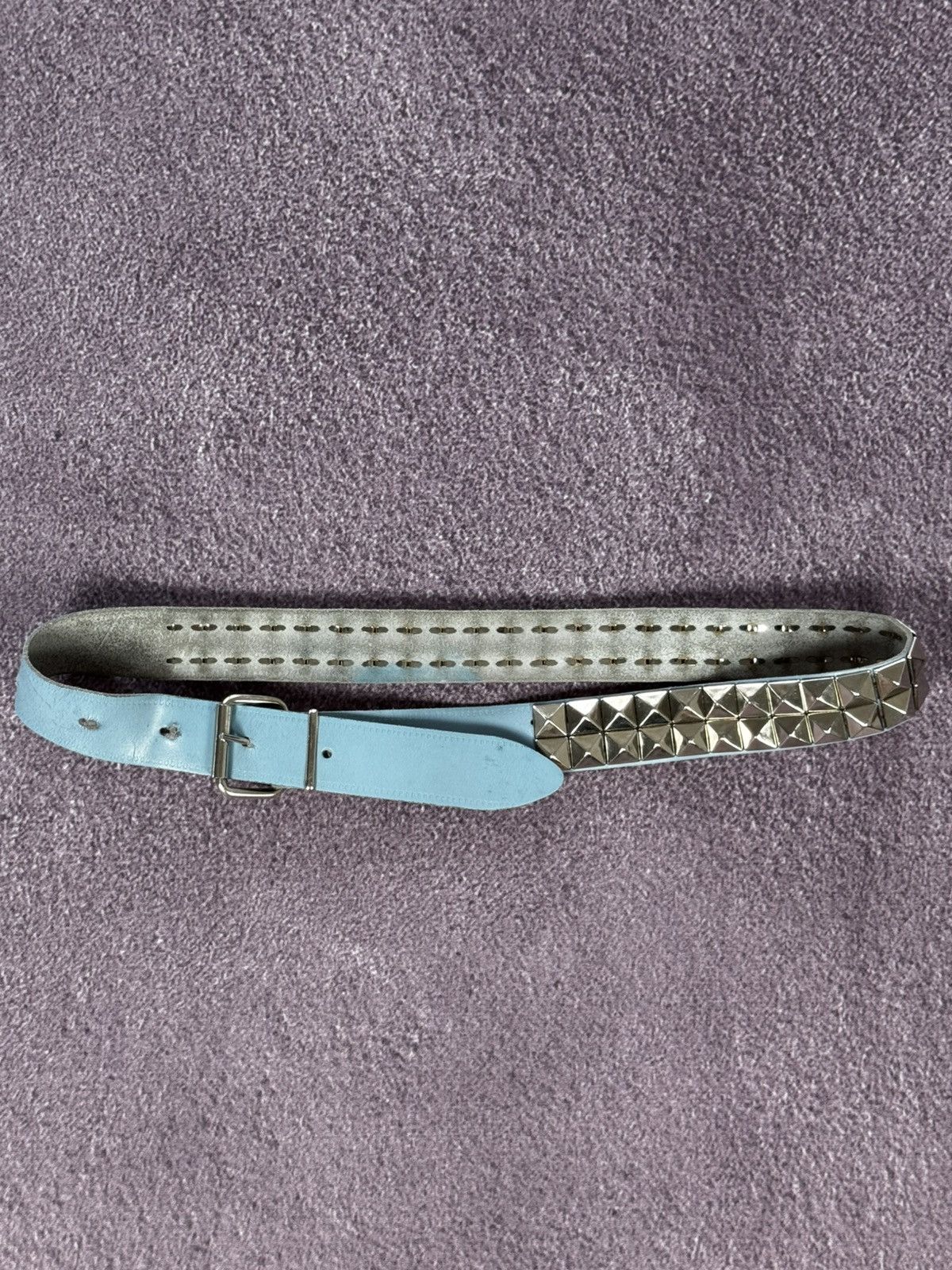 Japanese Brand Vintage Pyramid Studded Punk Belt Y2K Size ONE SIZE - 1 Thumbnail