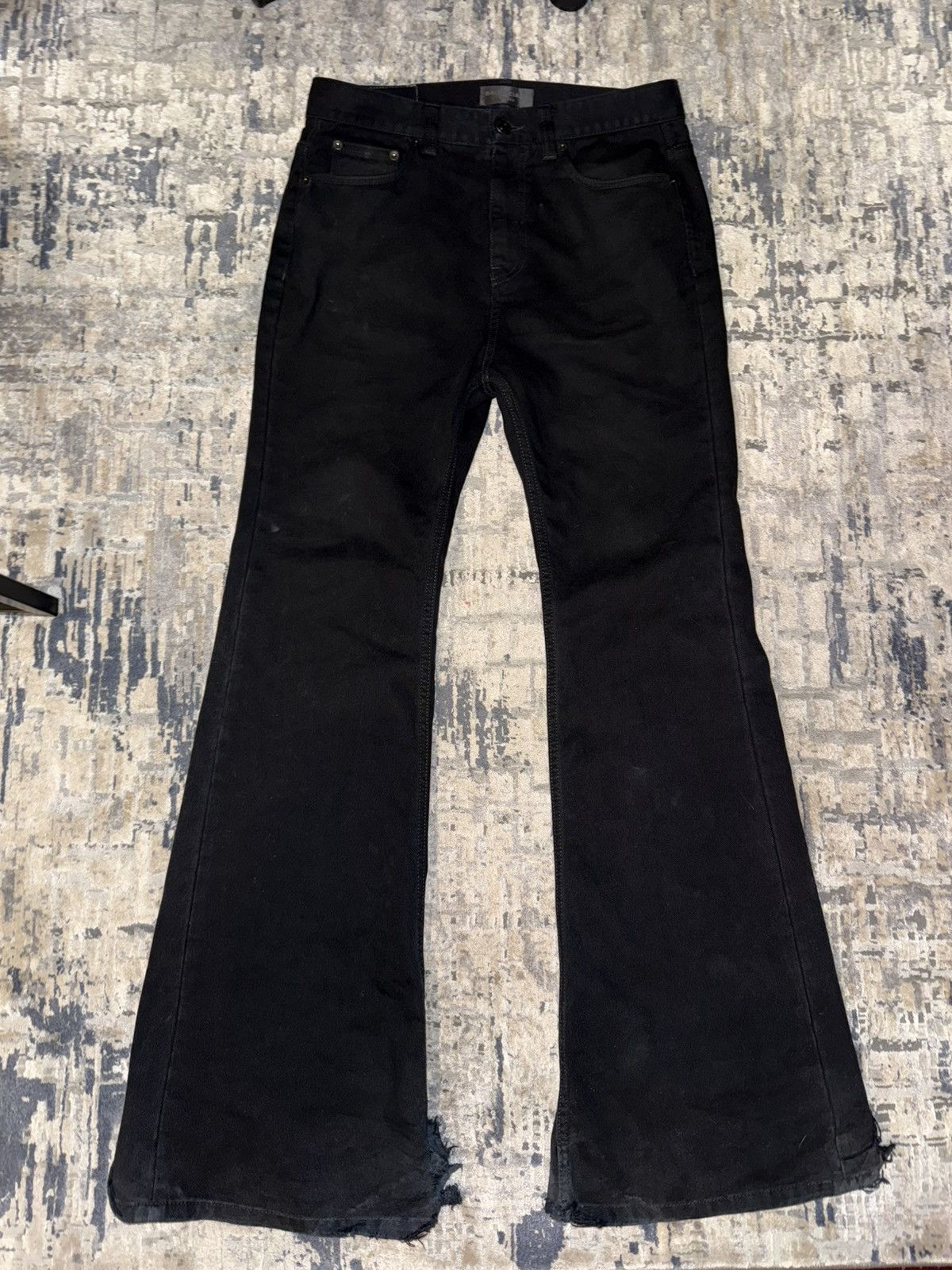 Summer23 Black Flared Bootcut Denim