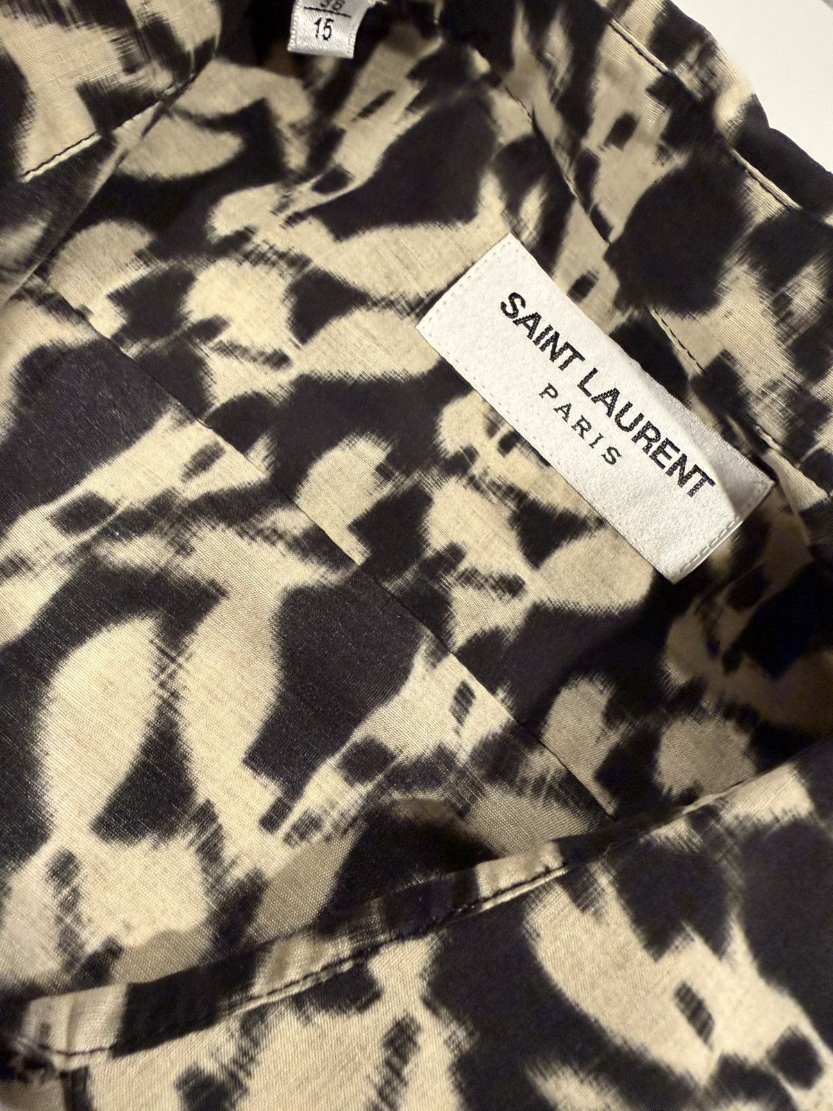 Saint Laurent Paris Saint Laurent men abstract print silk shirt. 38/M. $890 Size US M / EU 48-50 / 2 - 3 Thumbnail