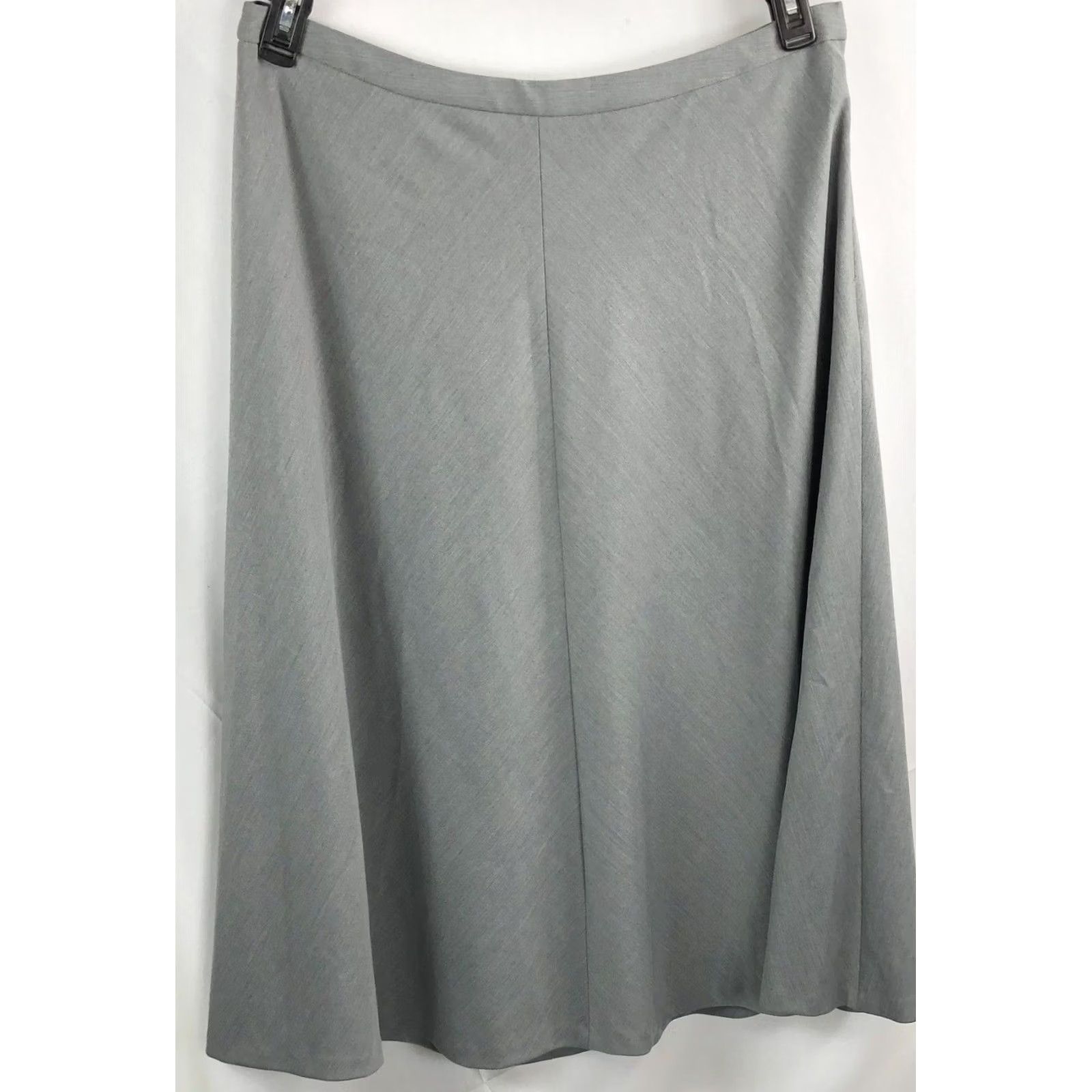 Jones New York VINTAGE Jones NY Flare A-Line Long Midi Skirt 14 Gray 34"W Lined Career Modest Business Size 36" / US 14 / IT 50 - 2 Thumbnail