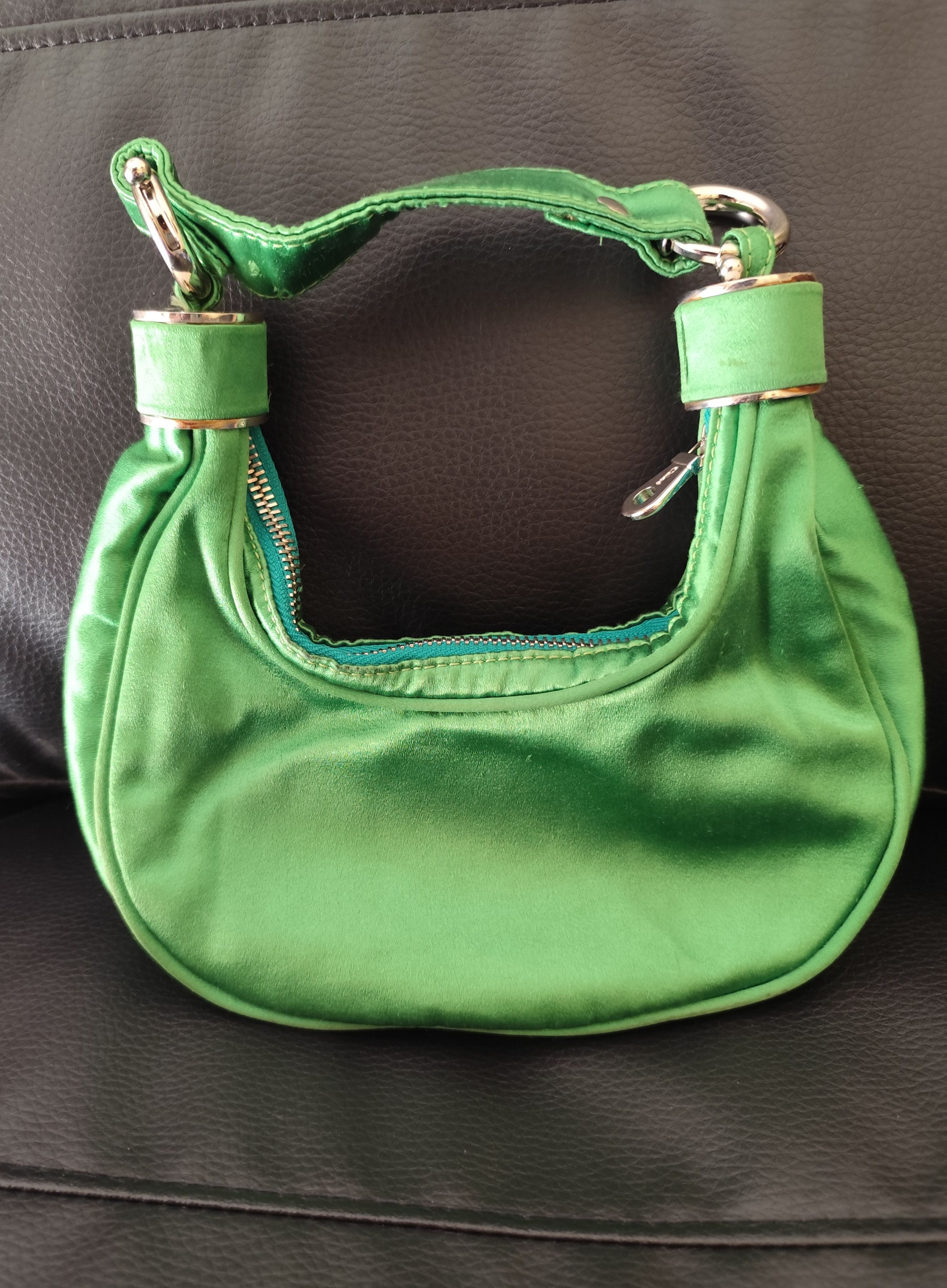 Chloe × Phoebe Philo × Vintage Chloe Vintage Green Satin Bracelet Bag - Phoebe Philo 2000s Size ONE SIZE - 3 Thumbnail