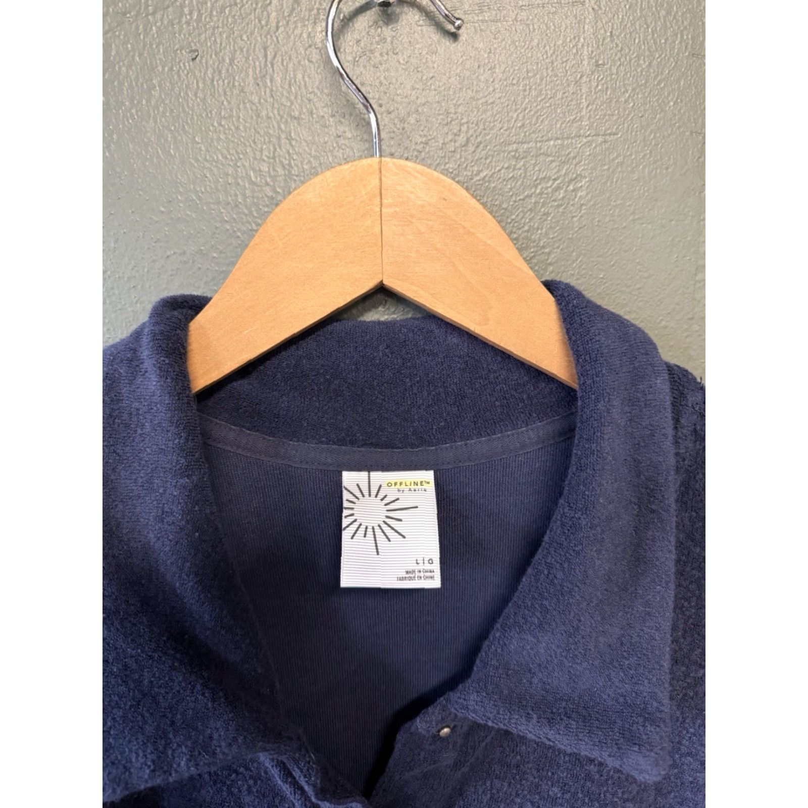 Vintage Aerie Offline Blue Short Sleeve Collared Romper Size L Women Size 36" / US 14 / IT 50 - 3 Thumbnail