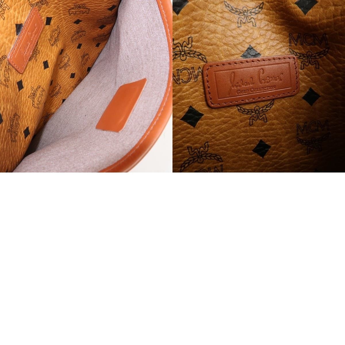 MCM MCM Visetos Coated Canvas Duffle Bag Brown Size ONE SIZE - 8 Thumbnail